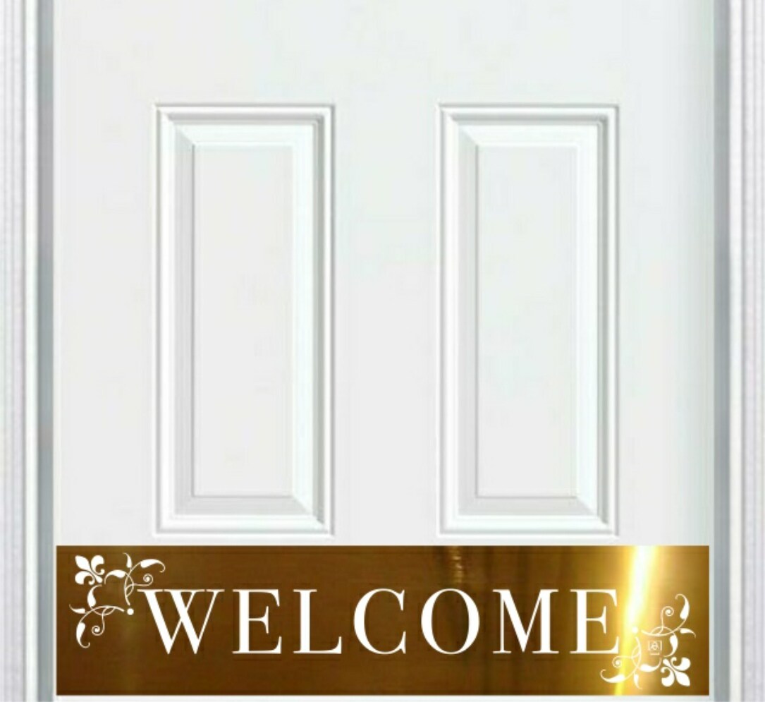 Deck the Door Decor BRJWMS630 30-in W x 6-in H Kick Plate