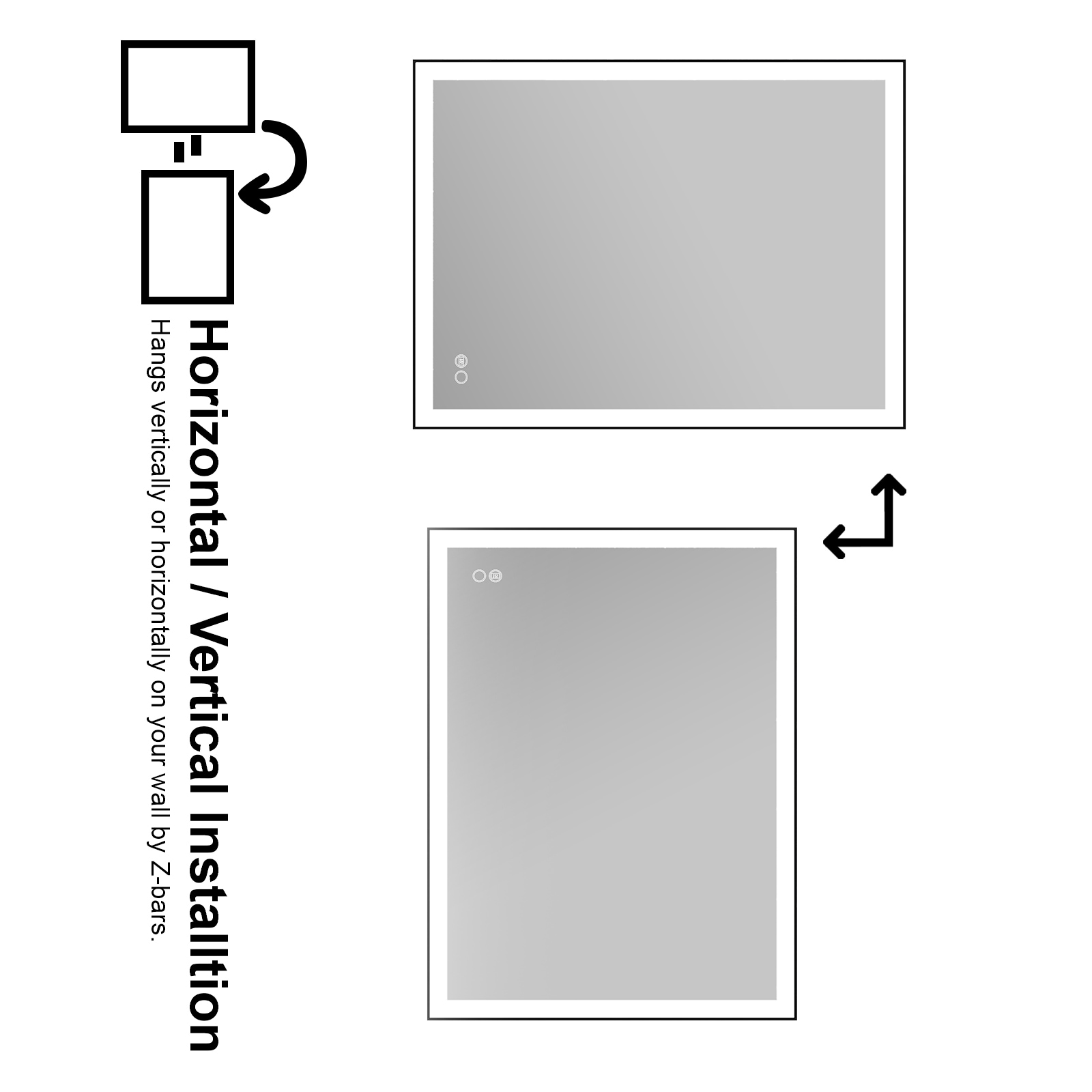 WELLFOR EX-2836DH3F Framed-Bath-Mirrors - View #7