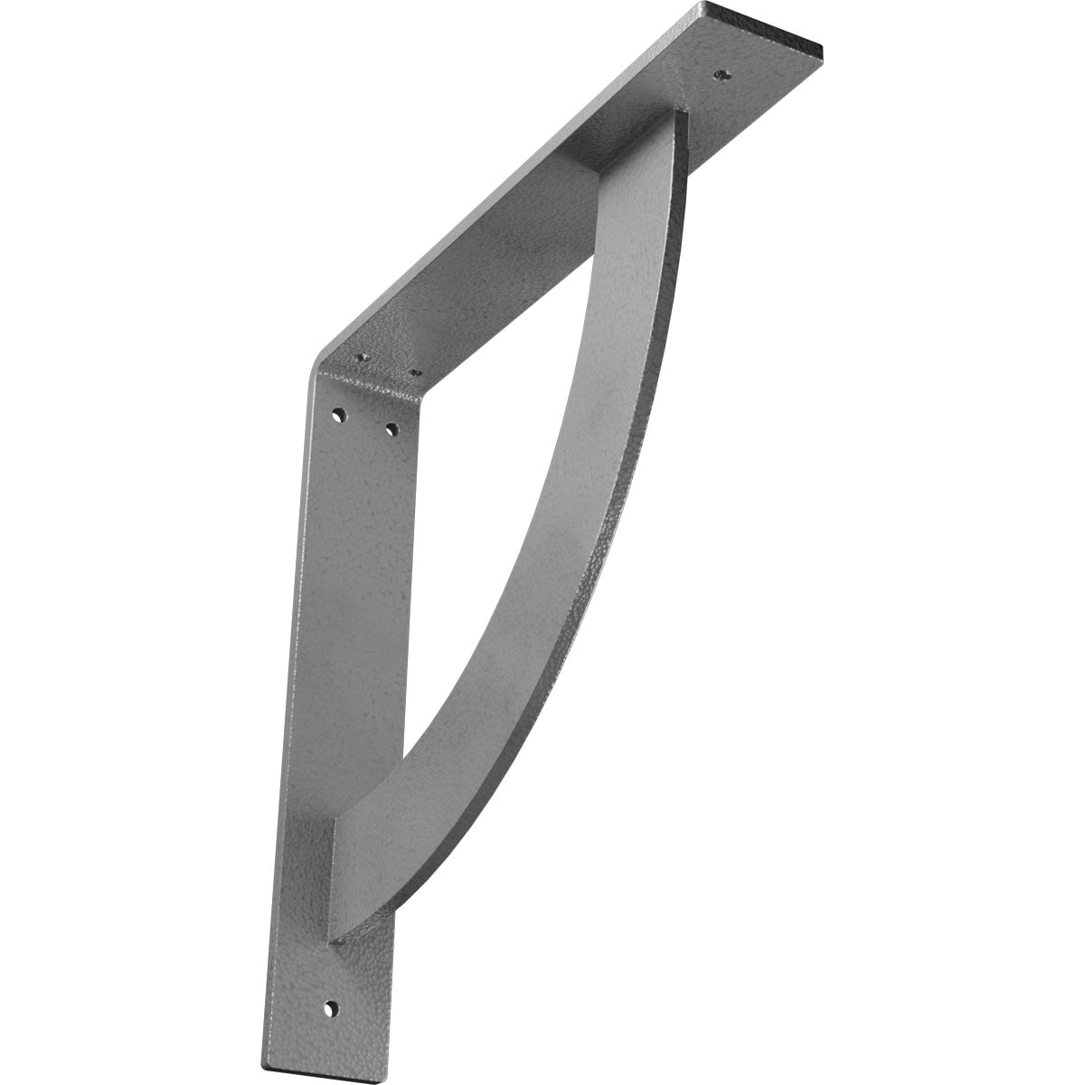 Ekena Millwork BKTM02X12X12BUHGY Bulwark 12-in x 2-in x 12-in Gray Steel Countertop support bracket