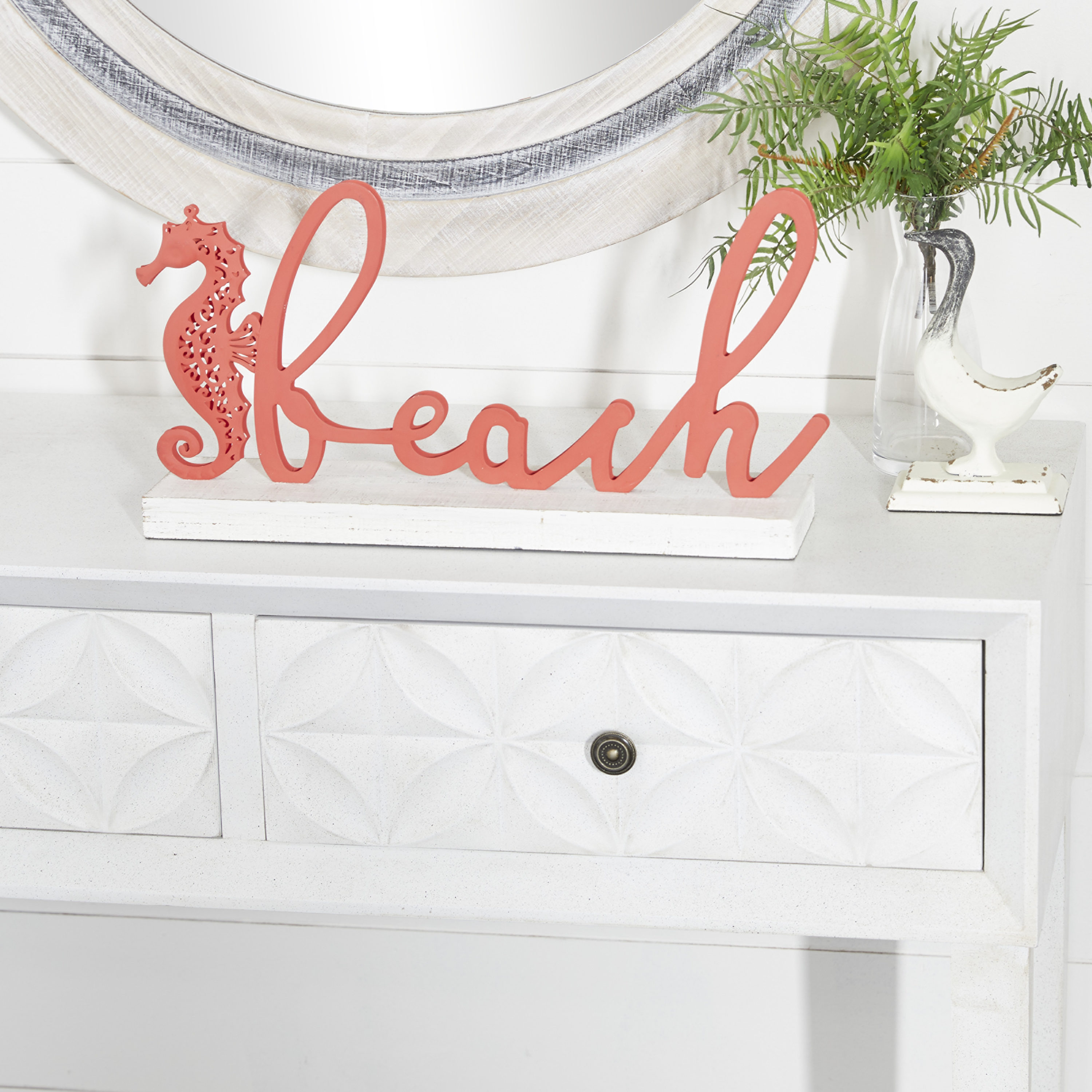 Grayson Lane 35875 Red Wood Coastal Decor set
