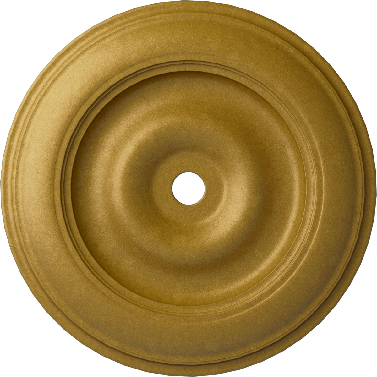 Ekena Millwork CM44CLPGS Classic 44.5-in W x 44.5-in L Painted Pharaohs Gold Polyurethane Whole Ceiling Medallion