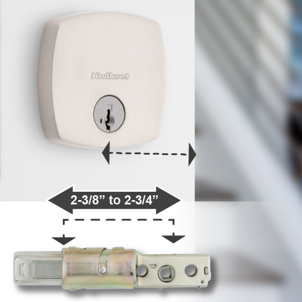 Satin Nickel Single Cylinder Deadbolt Door Lock