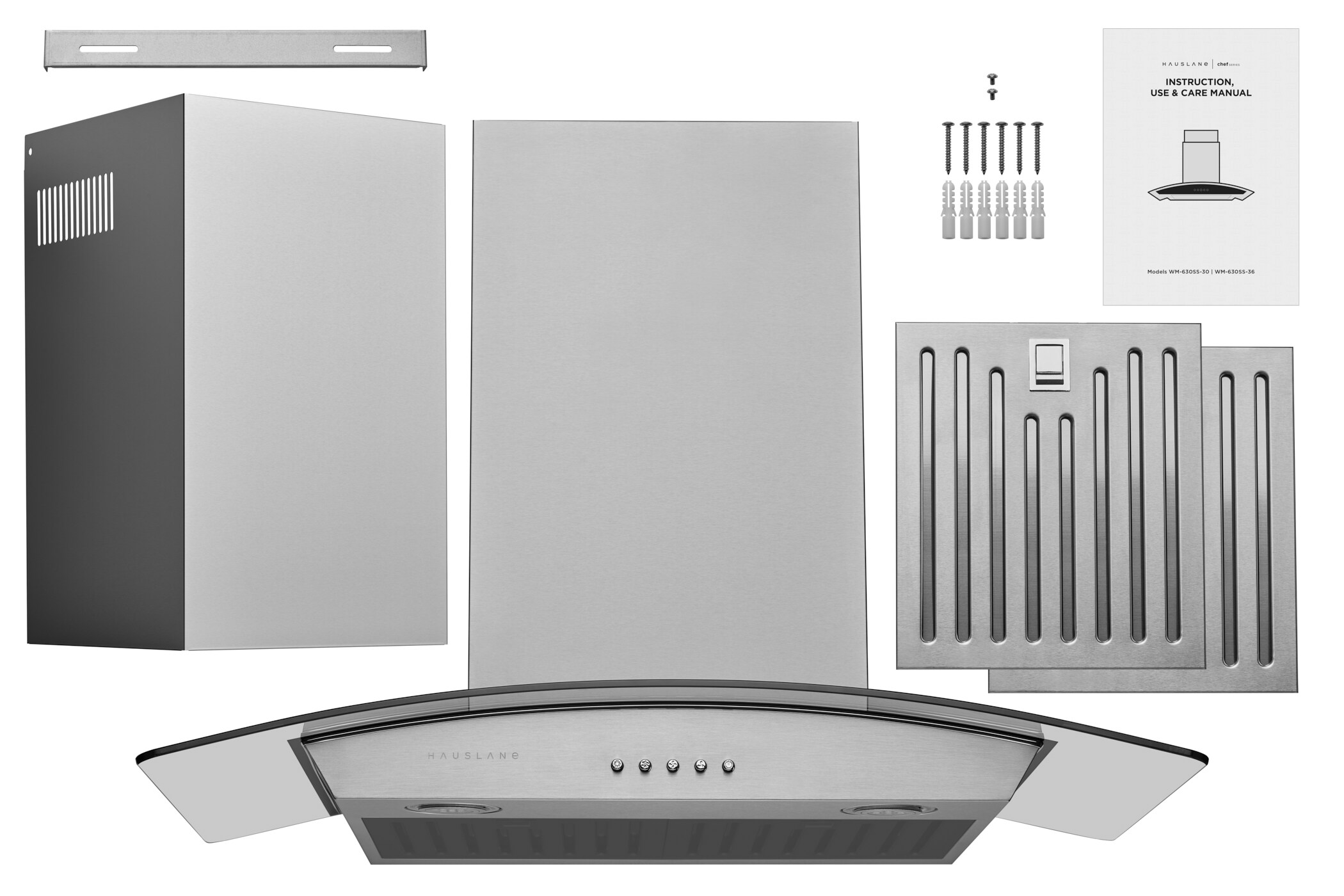 Hauslane WM-630SS-30 Wall-Mounted-Range-Hoods - View #11