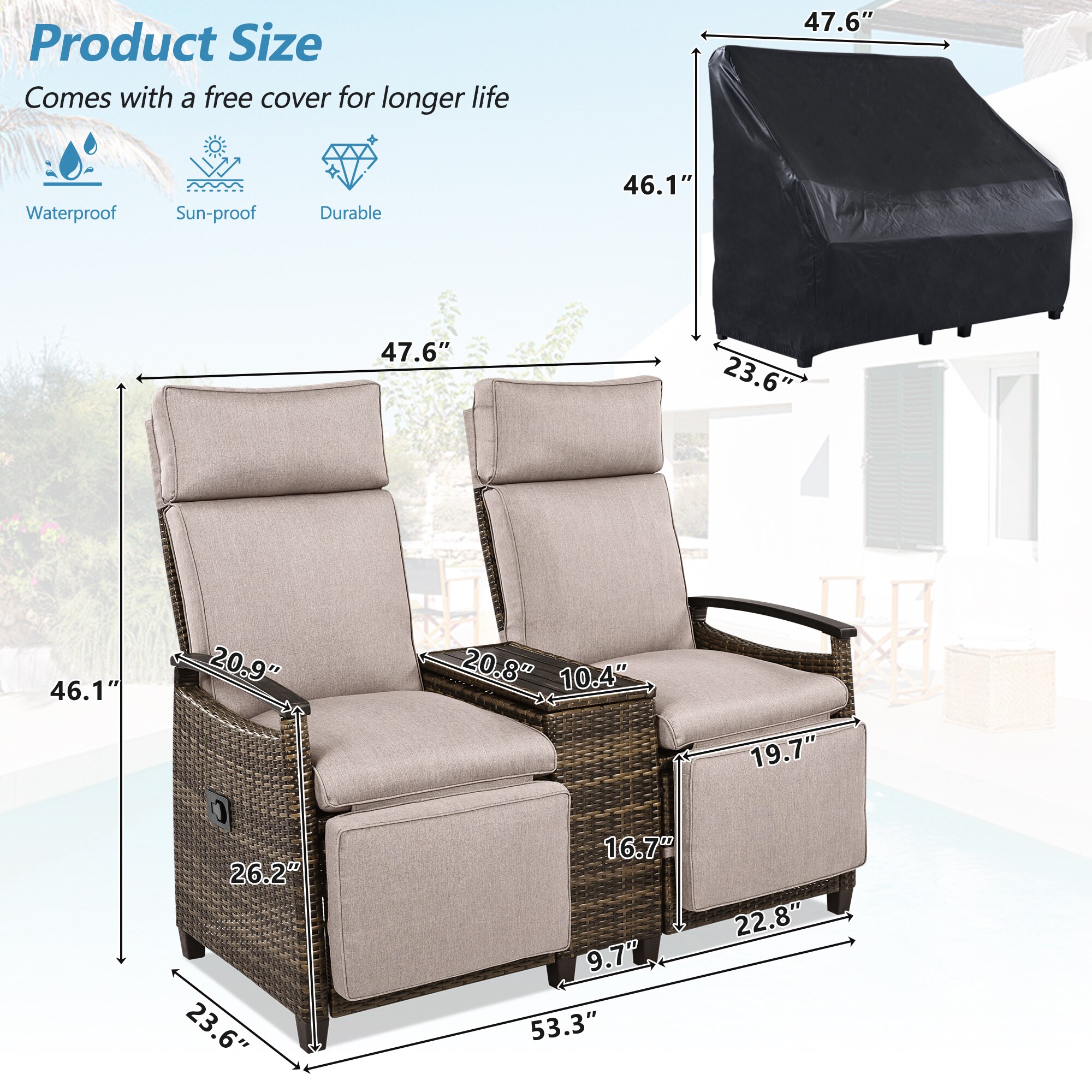 BABOOM BOM-0134153-OR Patio-Chairs - View #5
