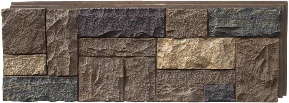 NextStone Castle Rock 16.12-sq ft Tuscan Brown Faux Stone Veneer in the ...