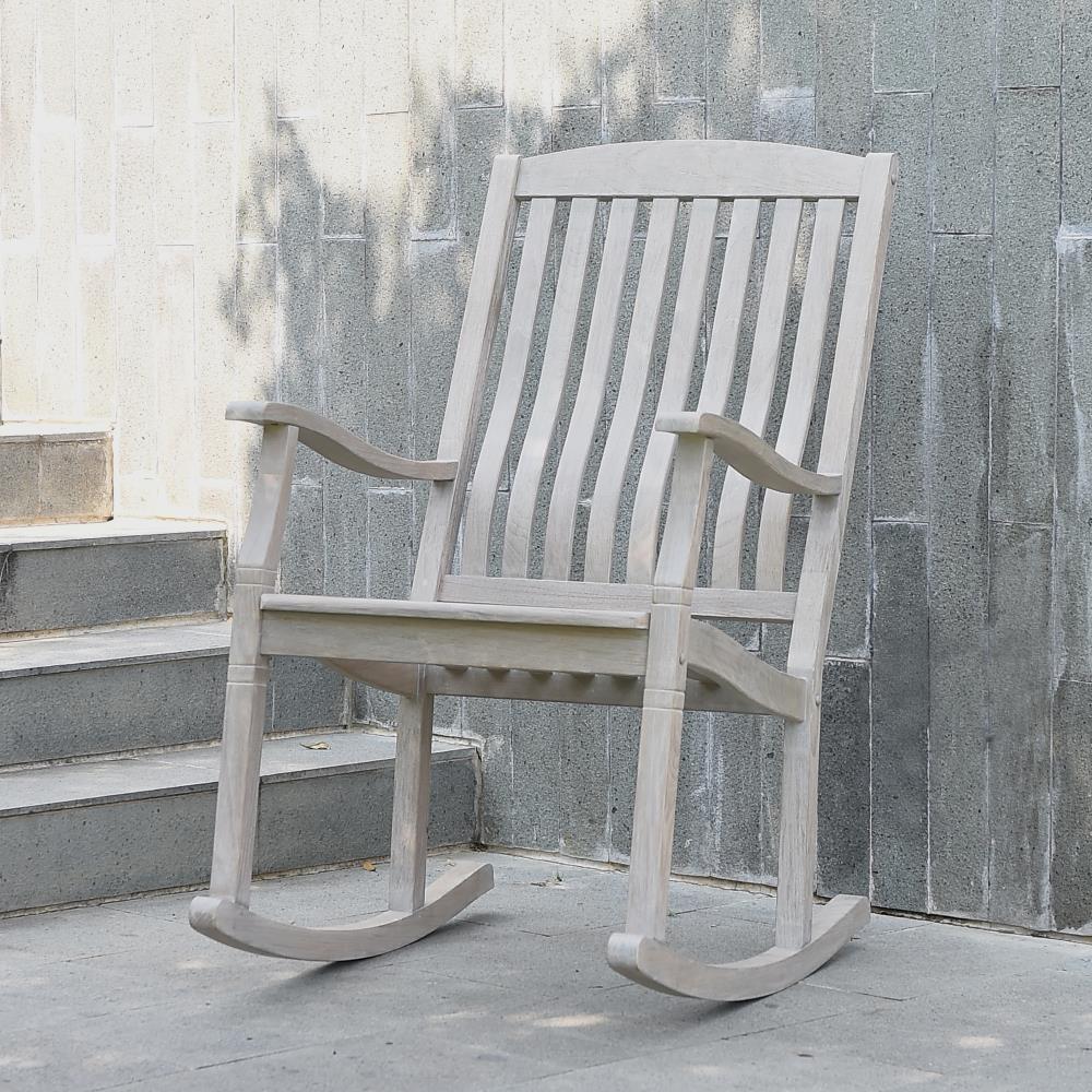 weston teak porch rocker