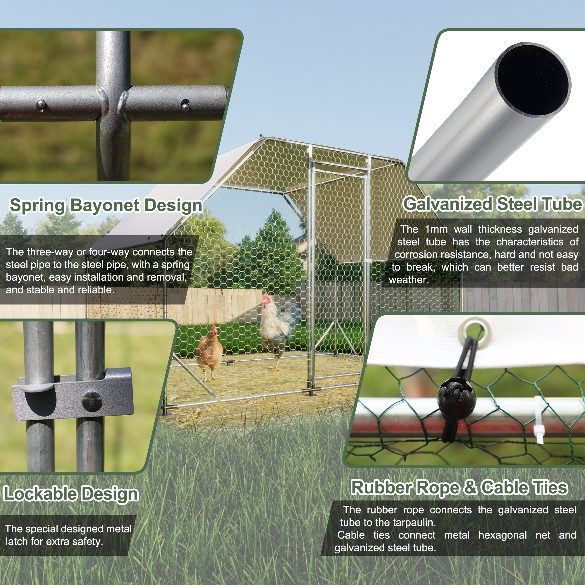 GDFStudio 329399 Chicken-Coops-Rabbit-Hutches - View #4