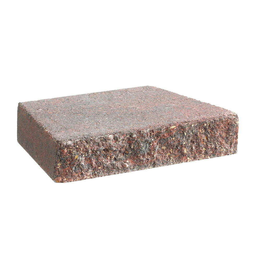2-in H x 12-in L x 7.5-in D Red/Charcoal Concrete Retaining Wall Cap | - Lowe's 603287RBK