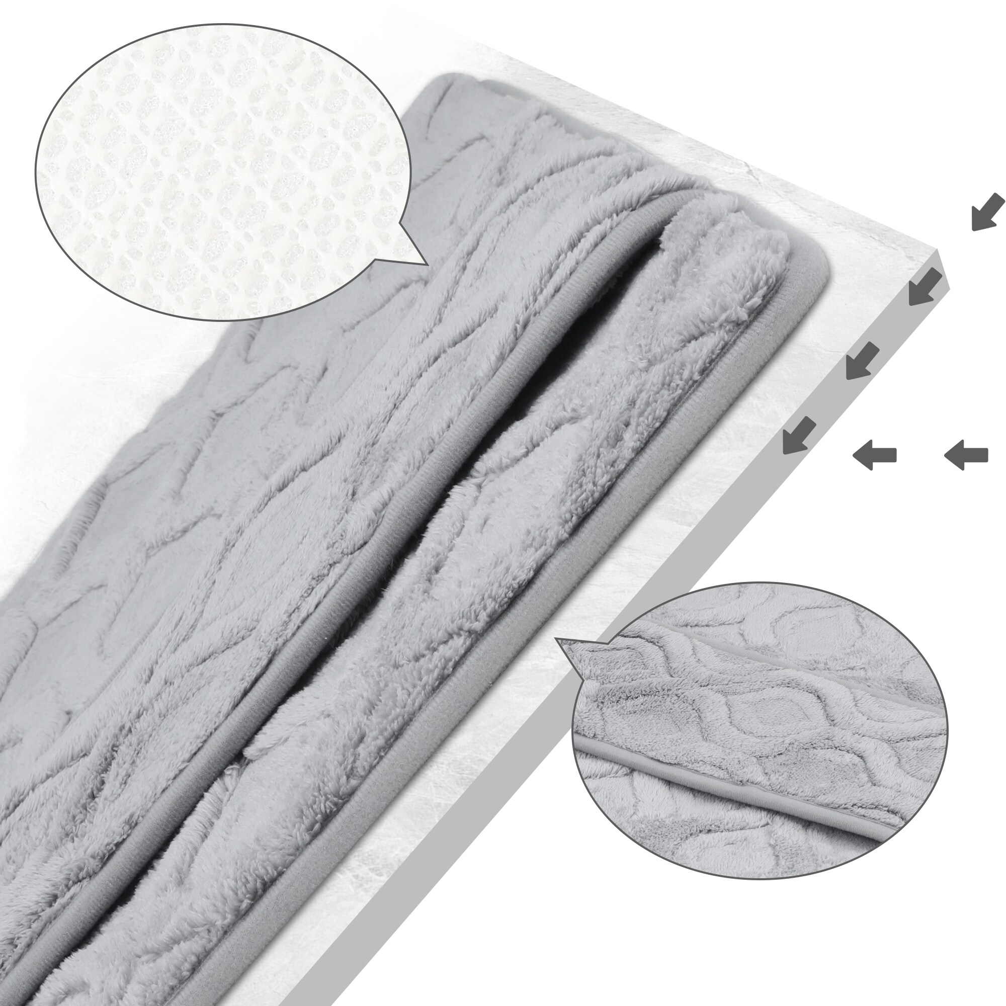 Unique Bargains S26020400UX5004 Bath-Rugs - View #3
