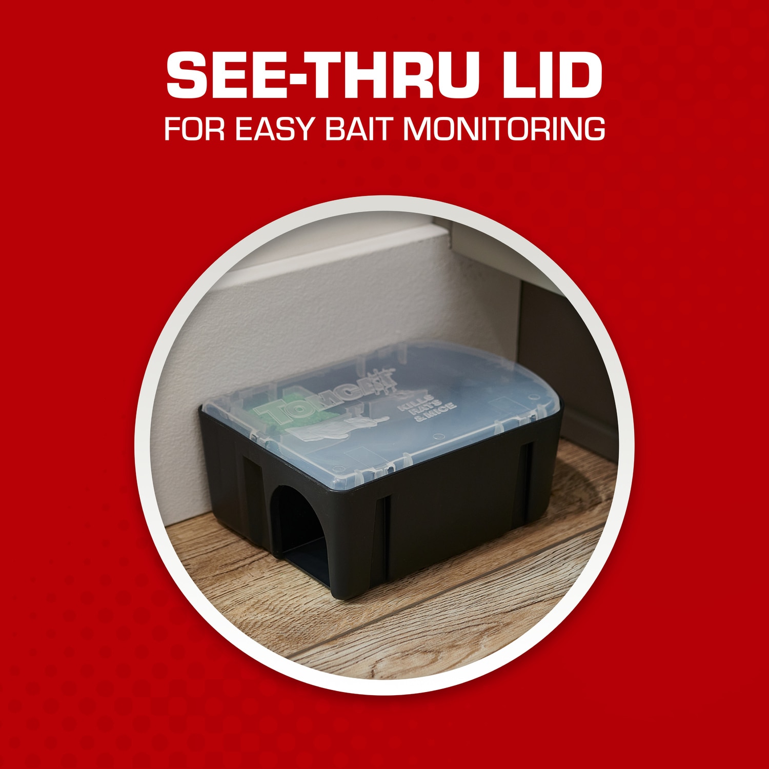  Exterminators Choice - 6 Pack Rat Bait Station Boxes with 1  Key - Heavy Duty Mouse Trap Poison Holder - Great for Catching Rats and Mice  - Pest Control 