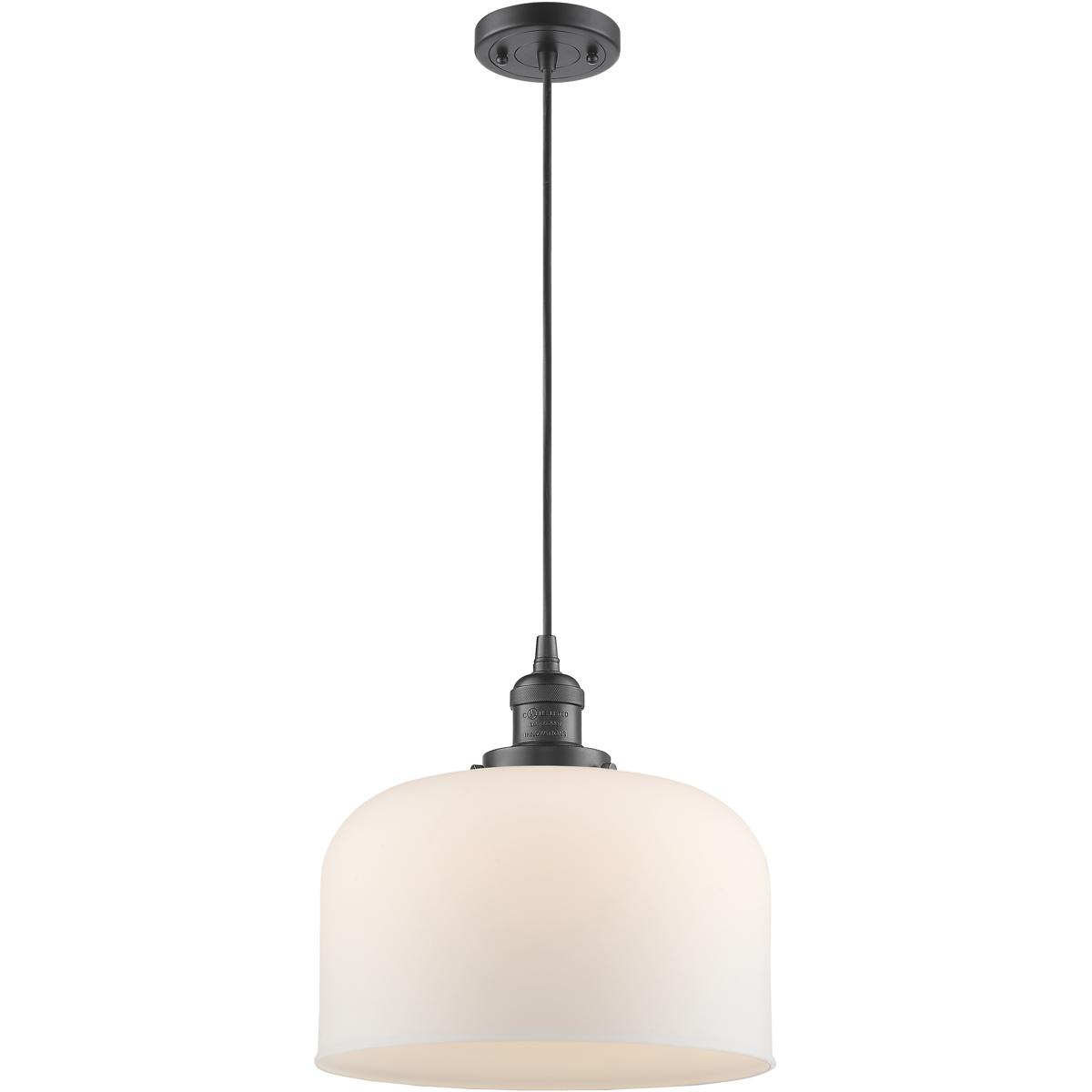 Innovations Lighting 1354138 201C-OB-G71-L-LED Franklin Restoration Bell Mini Pendant