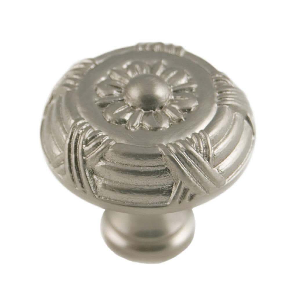RK International CK 754-P Satin nickel Round Traditional Cabinet Knob