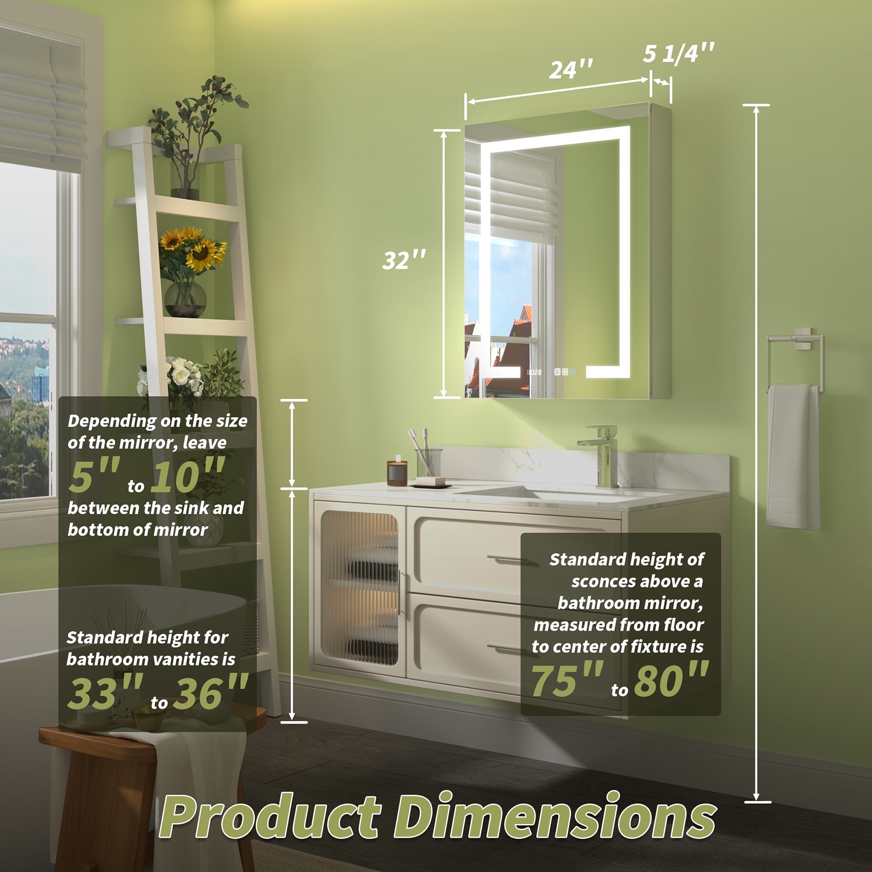 ExBrite LWSDHMC2432V5LX Bathroom-Medicine-Cabinets - View #3