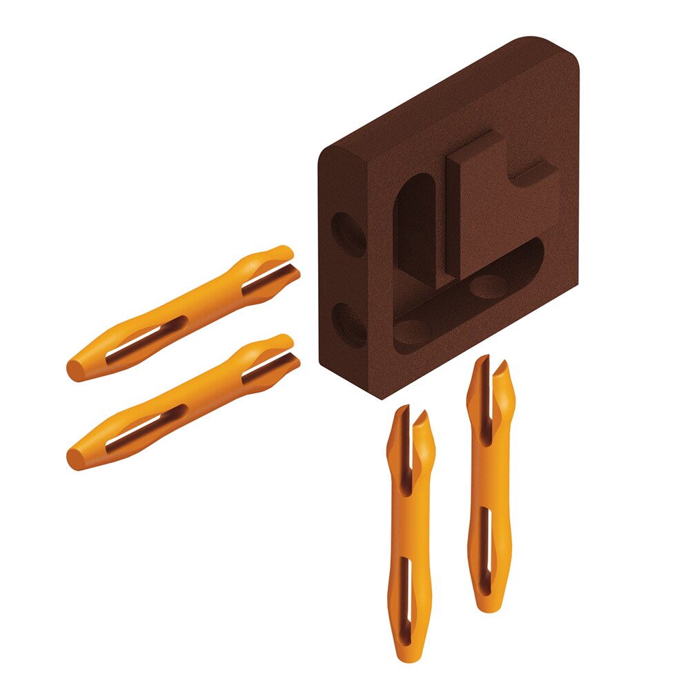 Schluter Systems EV/J125TSR Jolly 0.5-in W x 0.125-in L Rustic Brown Textured Color-coated Aluminum Outside Corner Tile Edge Trim