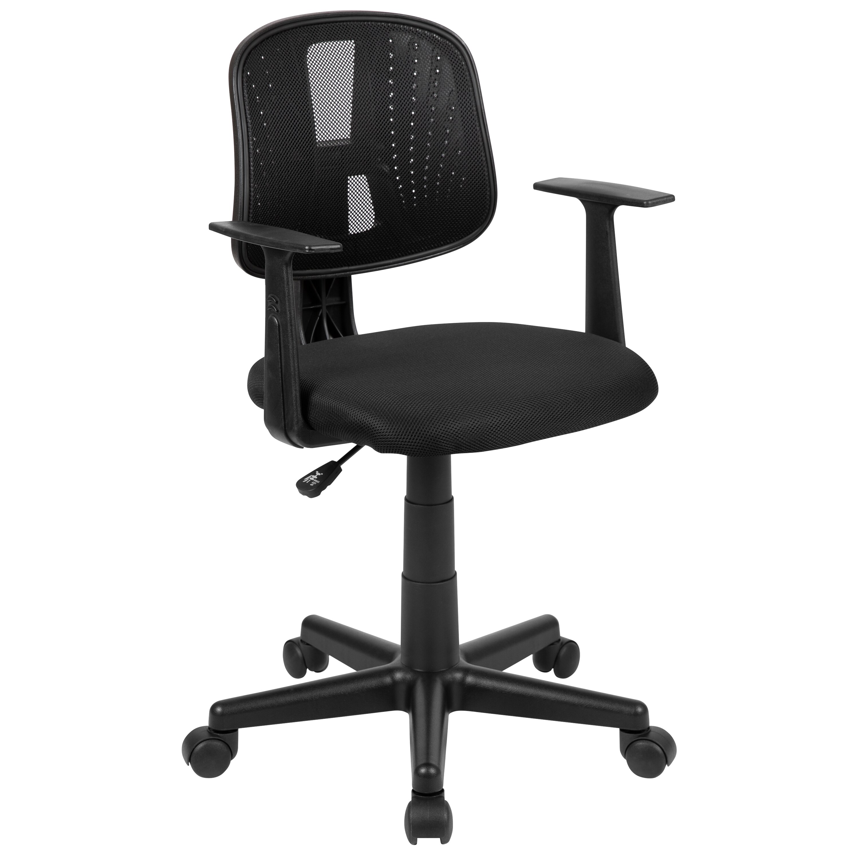 Flash Furniture 889142531173 Flash Fundamentals Black Contemporary Adjustable Height Swivel Mesh Task Chair