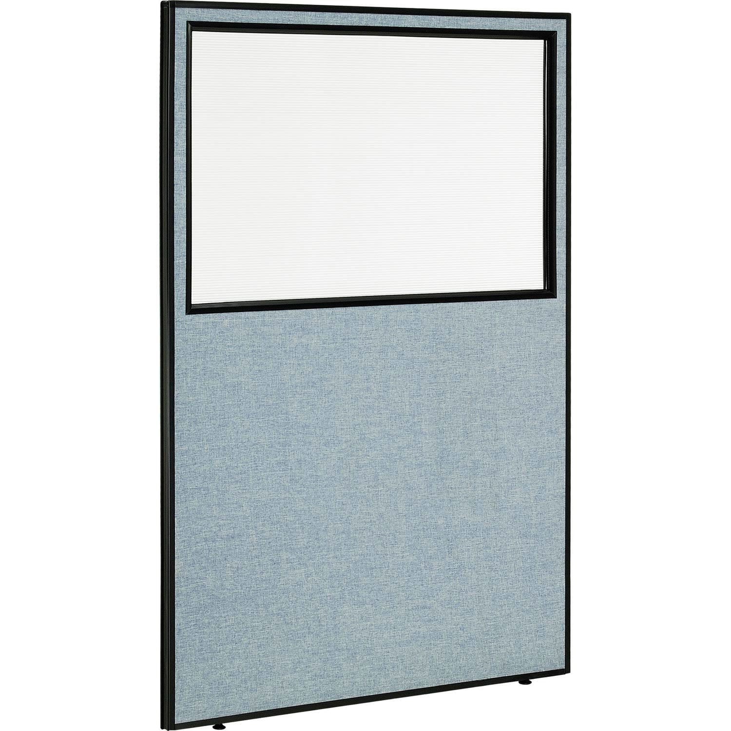 Global Industrial 695789WBL Translucent polycarbonate windows allow light in while still maintaining privacy bringing an elegant and upscale look to any office space