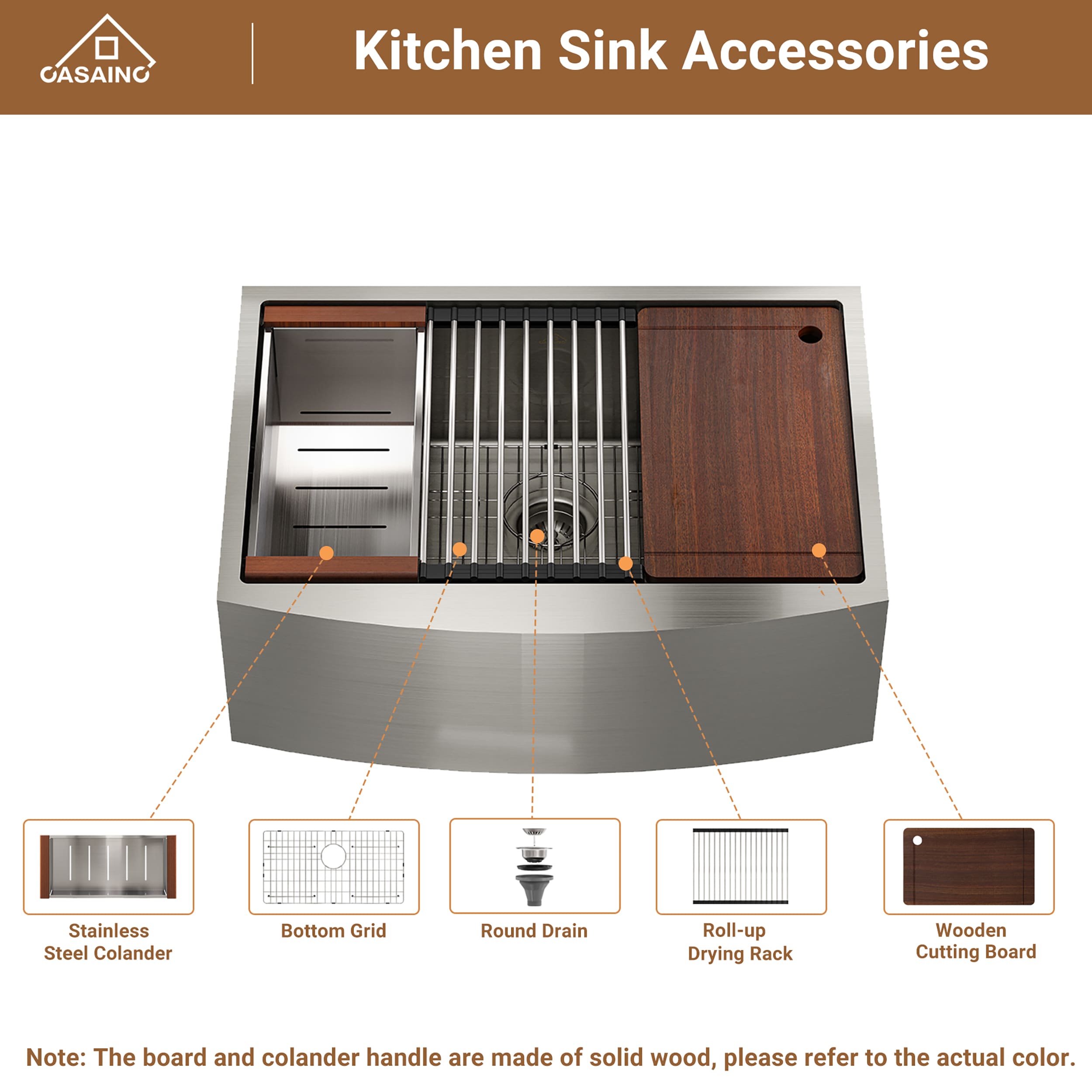 CASAINC SL-LAS3322A1 Kitchen-Sinks - View #6