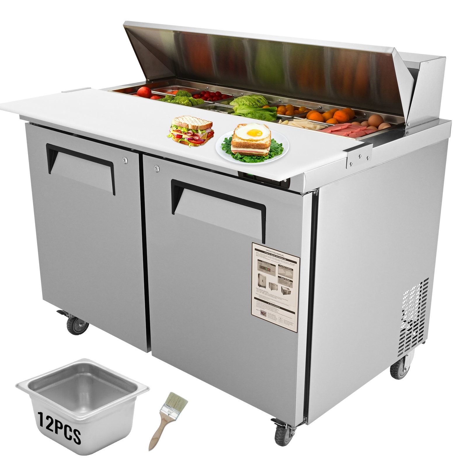 VEVOR FLWSSMZLZGZT1BZJIV1 Refrig-Prep-Tables - View #9