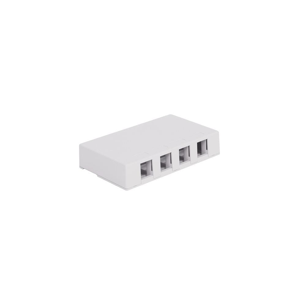 ICC JLRS21911  IC107SB4WH 4 Port Surface Mount Box- White