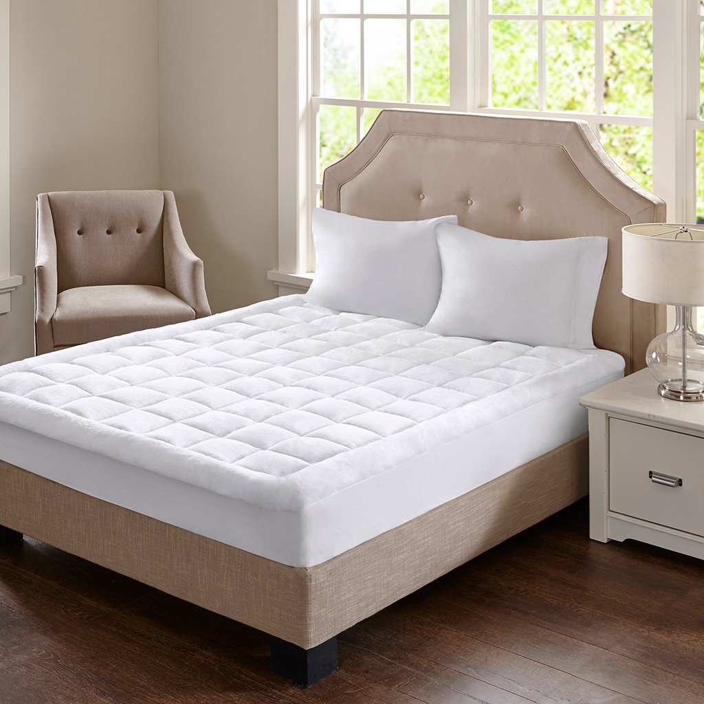 Tinyhomie - Overfilled Plush Hypoallergenic Down Alternative Waterproof Mattress Pad