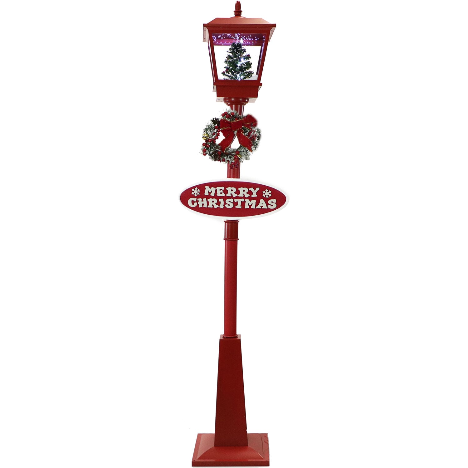 Christmas Time 71-in Tree Electrical Outlet Lighted Musical Life Size Statue Figurine
