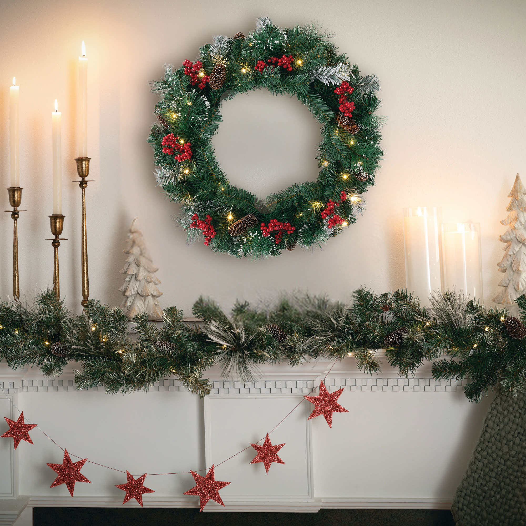 Sullivans WR1002 Artificial-Christmas-Wreaths - View #3