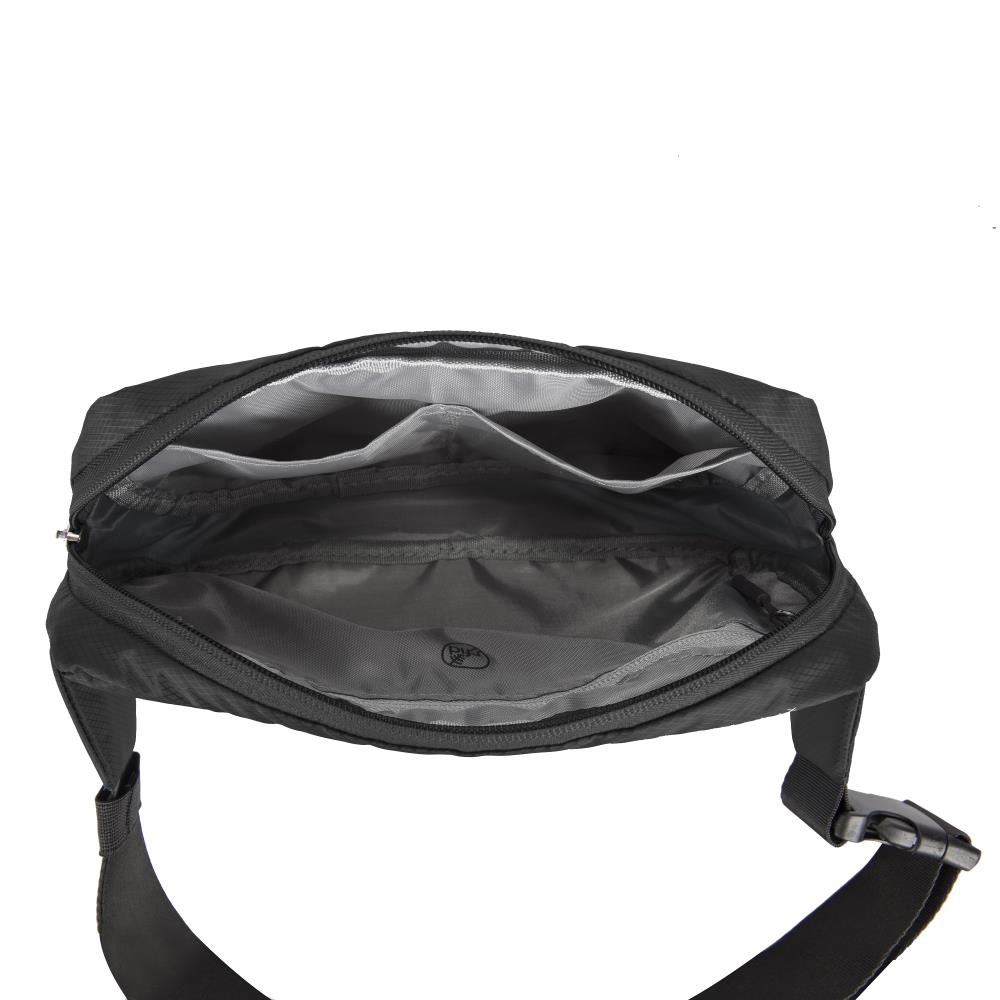 Travelon World Travel Essentials 10 x 5.5 x 2.5 Black Fanny Pack at ...