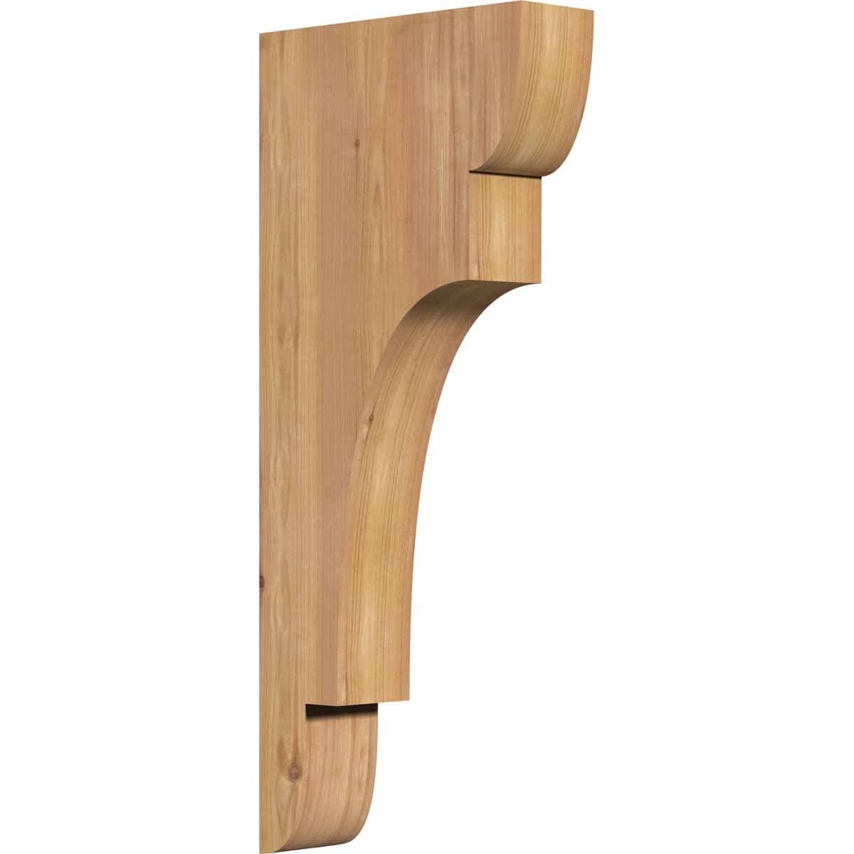 Ekena Millwork COR04X12X28NEB00SWR 3.5-in x 12-in x 28-in New brighton Unfinished Western red cedar Wood Paintable/Stainable Corbel