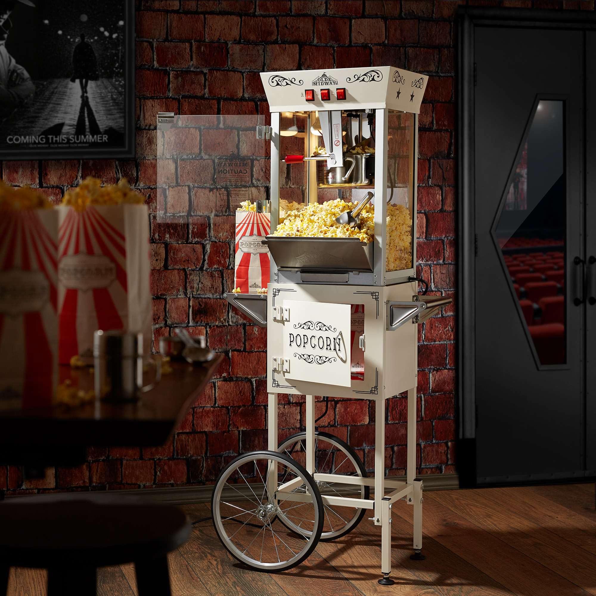 Olde Midway CON-POP-8945-CREAM Popcorn-Makers - View #2