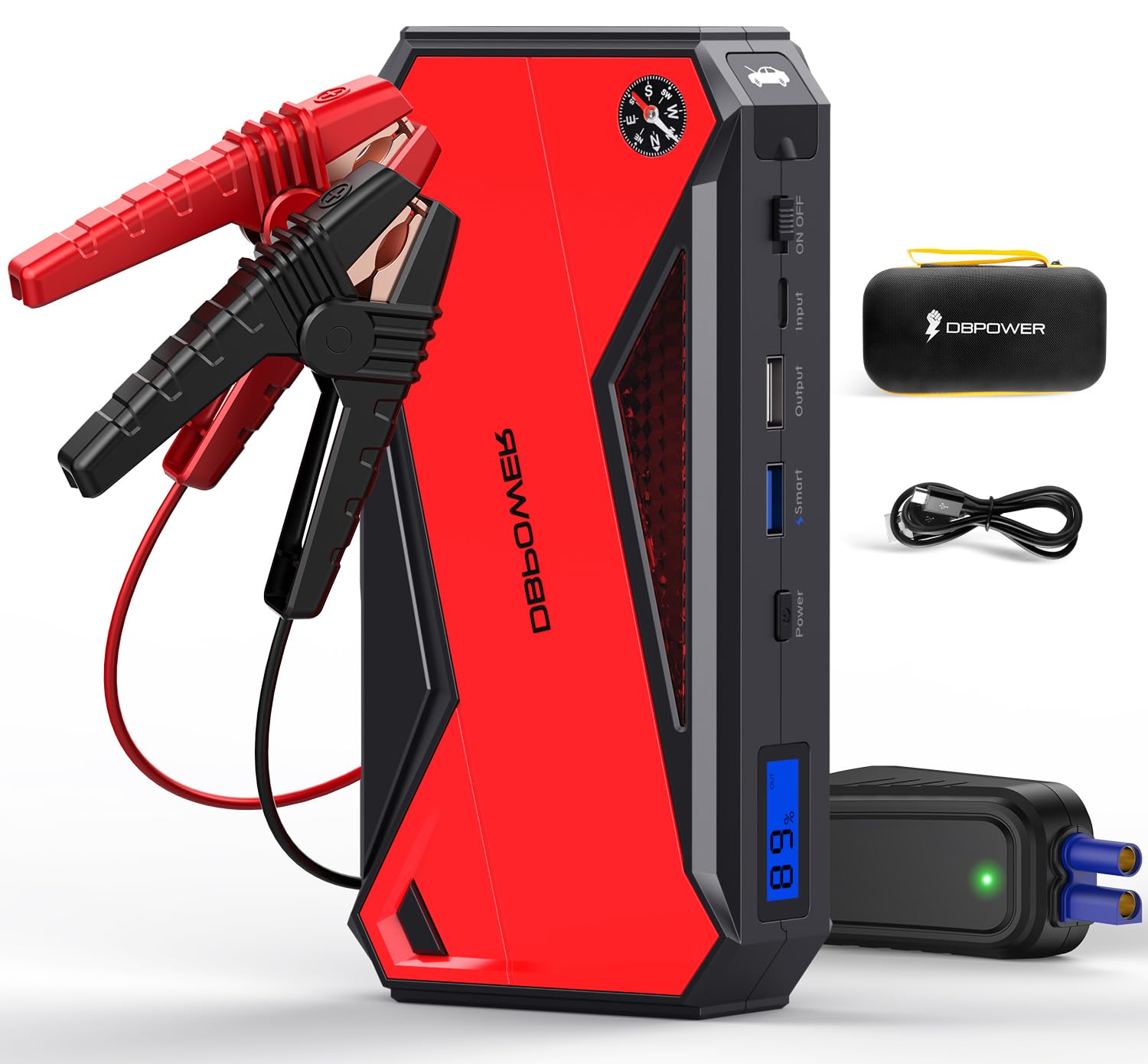  CJ23-373 800 -Amp 120 -Volt Portable Car Battery Jump Starter with Digital Display