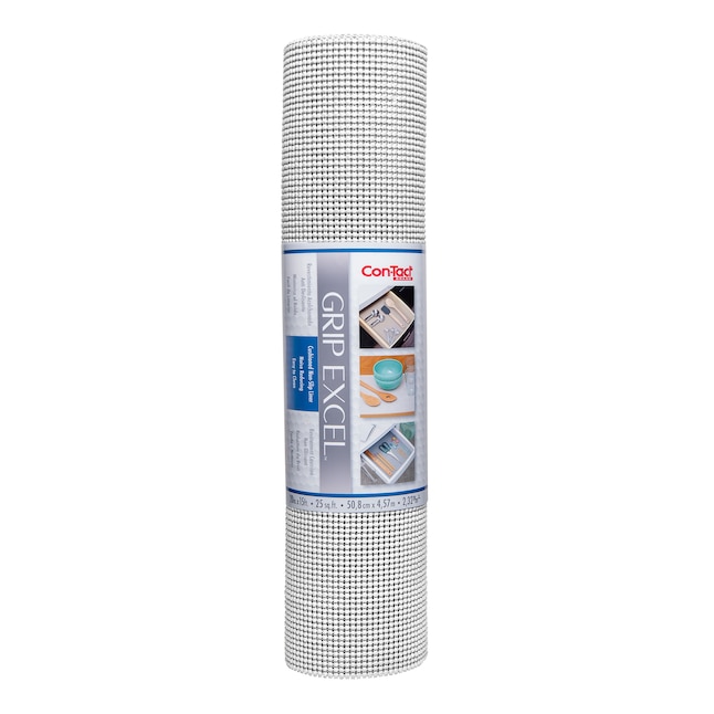 Con-Tact 20-in x 15-ft White Shelf Liner in the Shelf Liners department at