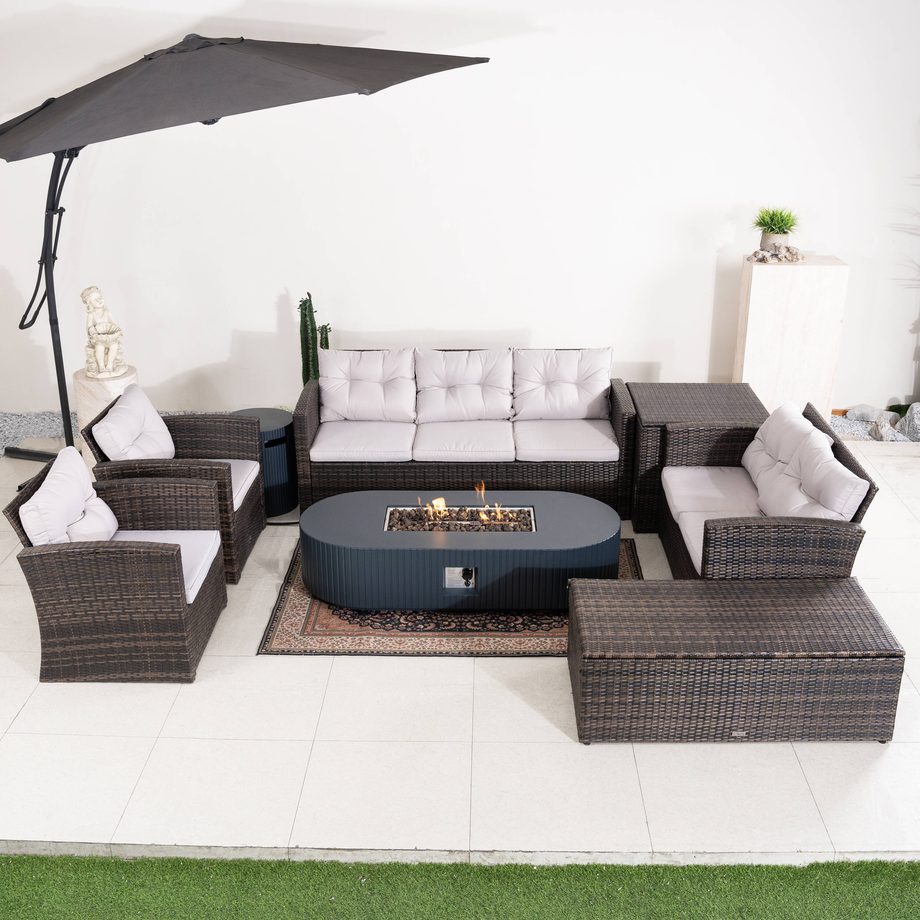 Direct Wicker DWG-15032635-BR Patio-Conversation-Sets - View #8