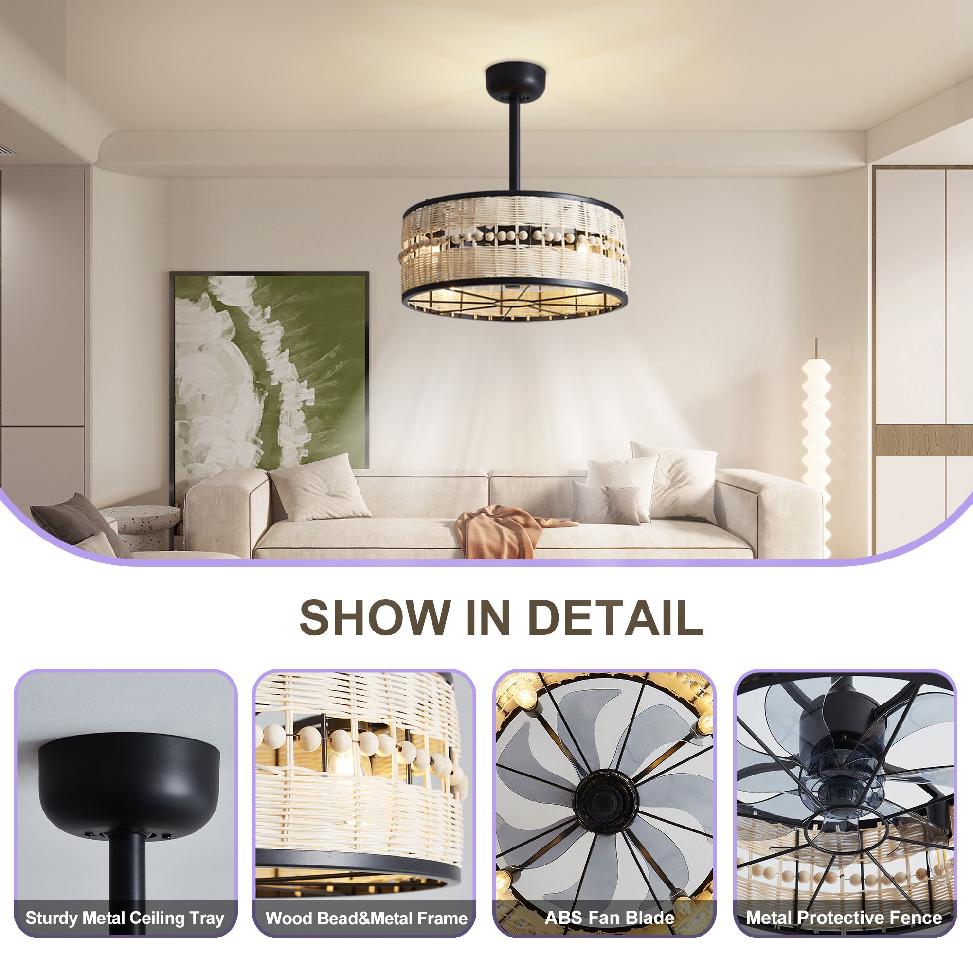 Lanmate LP-FANL-0106-BK Ceiling-Fans - View #6