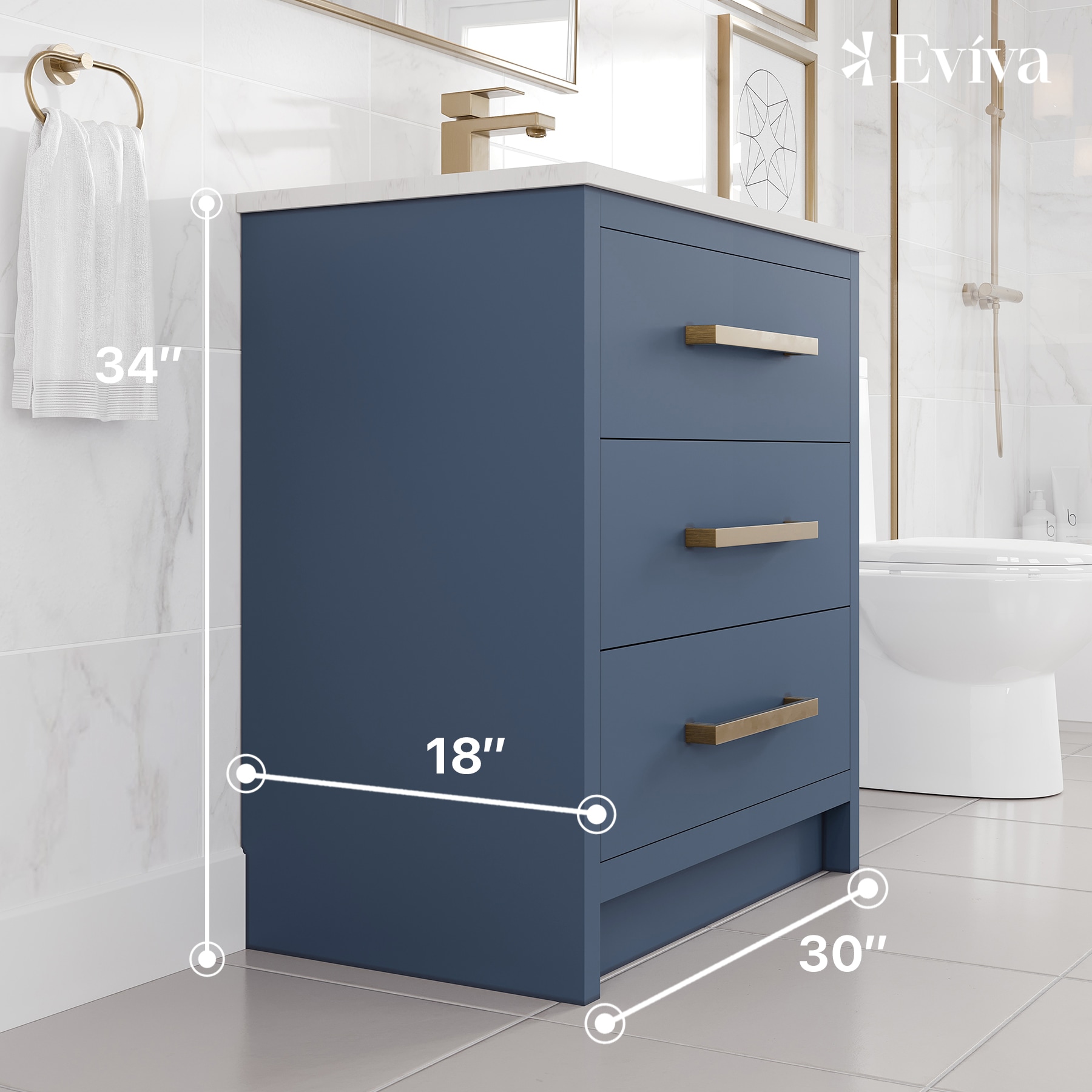 Eviva EVVN812-30X18DB Bath-Vanity-Combo - View #2
