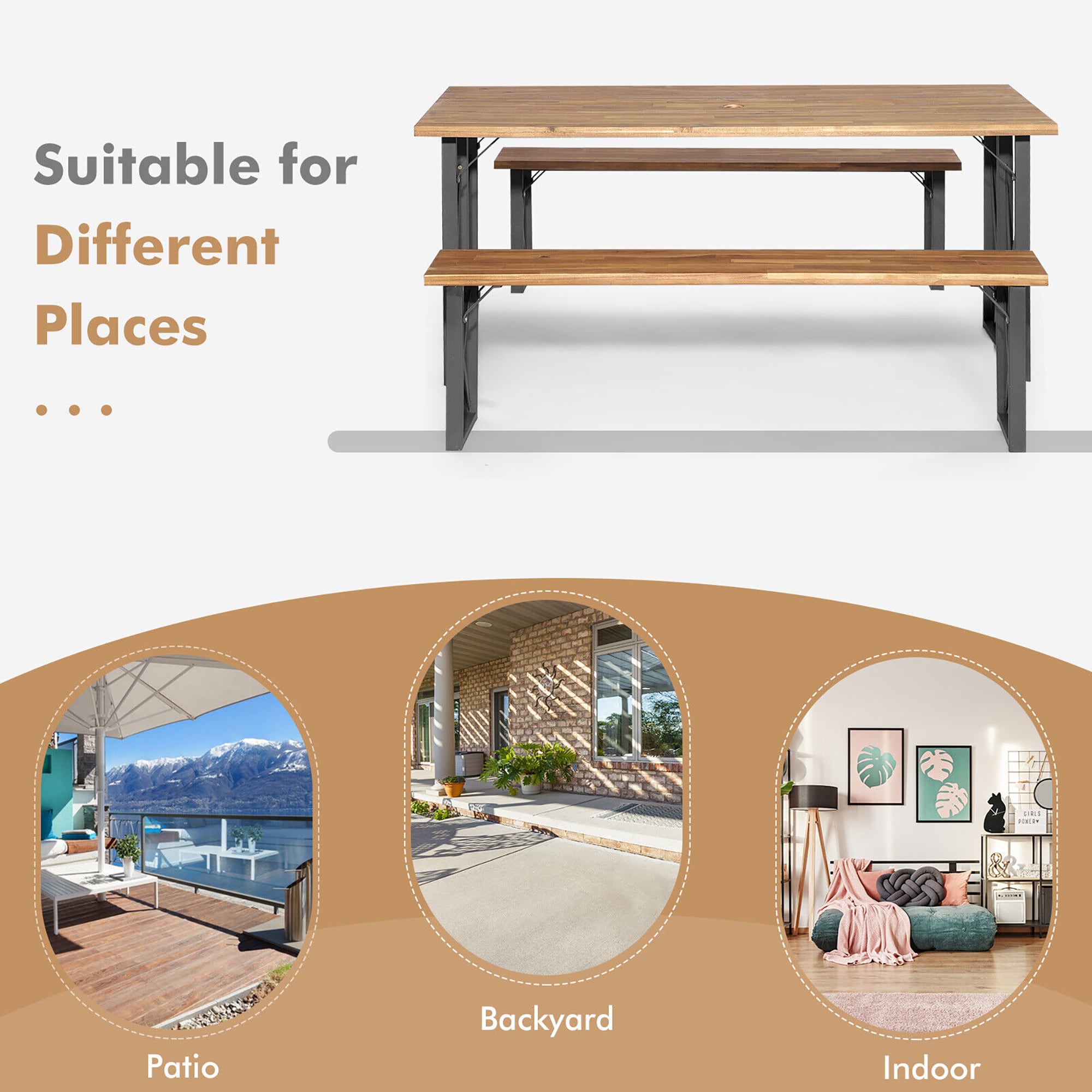 Forclover HYFL-5469+ Picnic-Tables - View #7