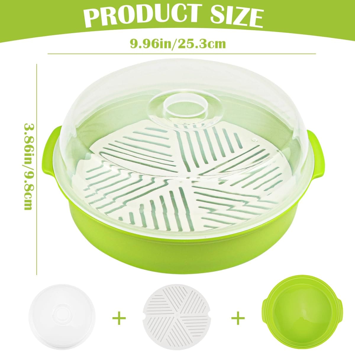 Aoibox LAB0KTUF Food-Steamers - View #2