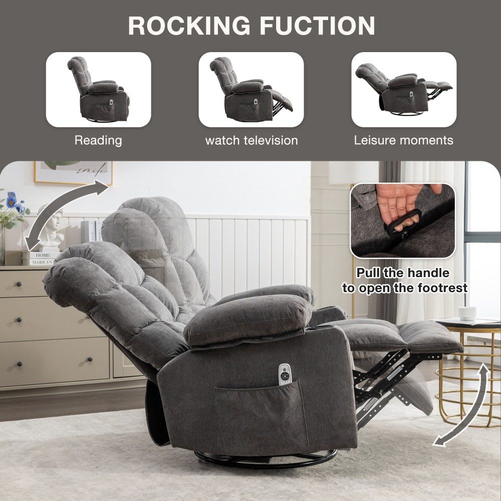 Coolbibila SIMON-RECLINER-GRAY chairs - View #6