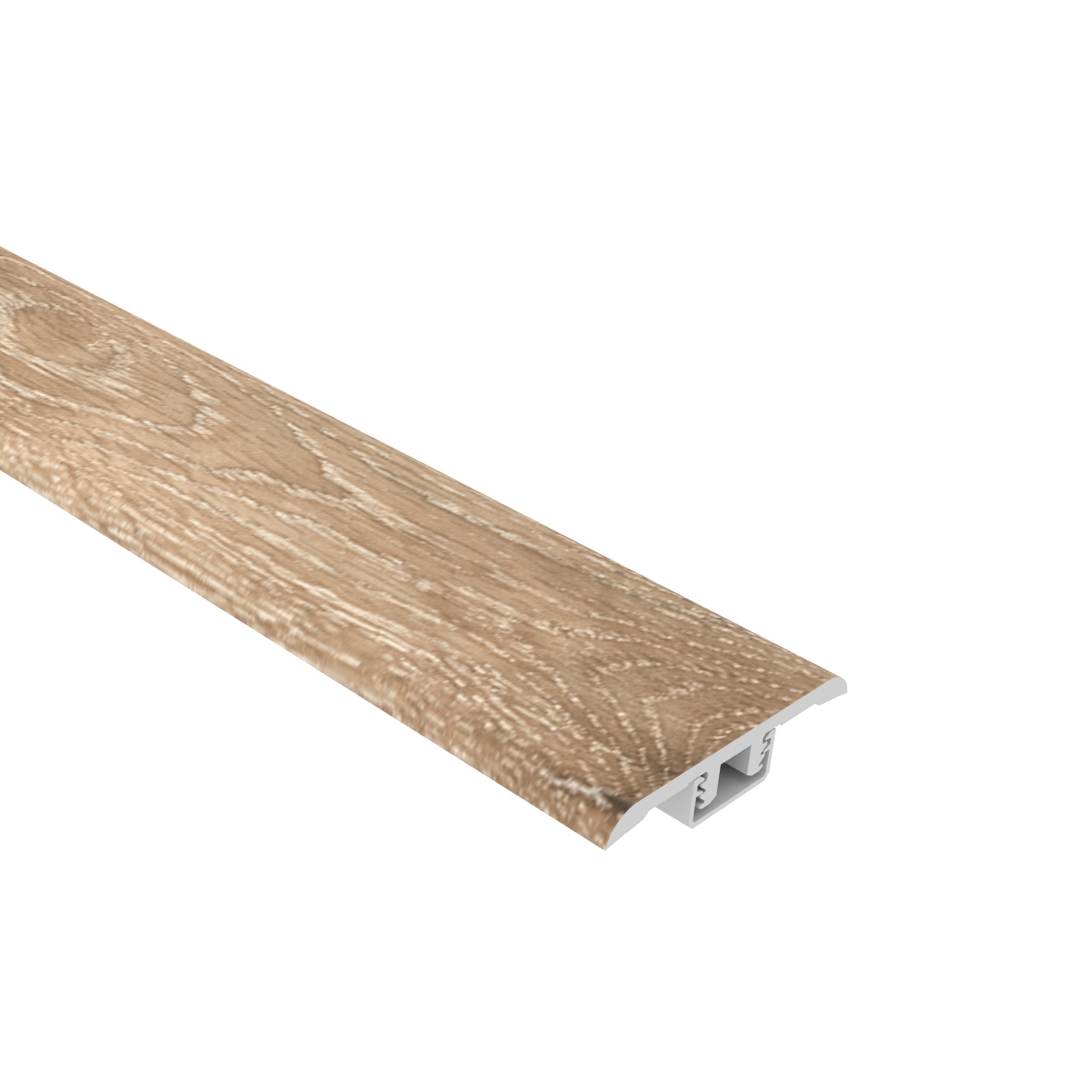 CALI 7914002219 Aqua Tough Aged Hickory 0.33-in T x 1.71-in W x 72.83-in L Vinyl T-moulding