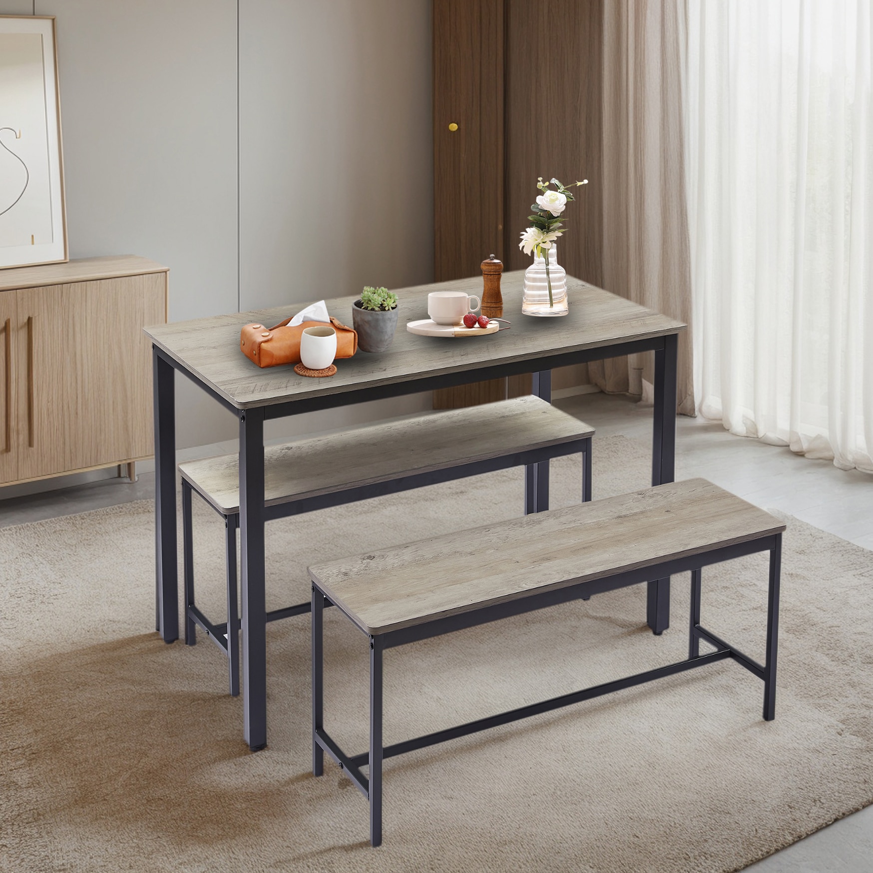 Hrinhom HC-N7011-GRAY Dining-Sets - View #3