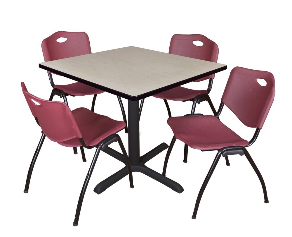 Regency TB4242PL47BY Breakroom Off-white 4-Person Training Table (42-in W x 29-in H)