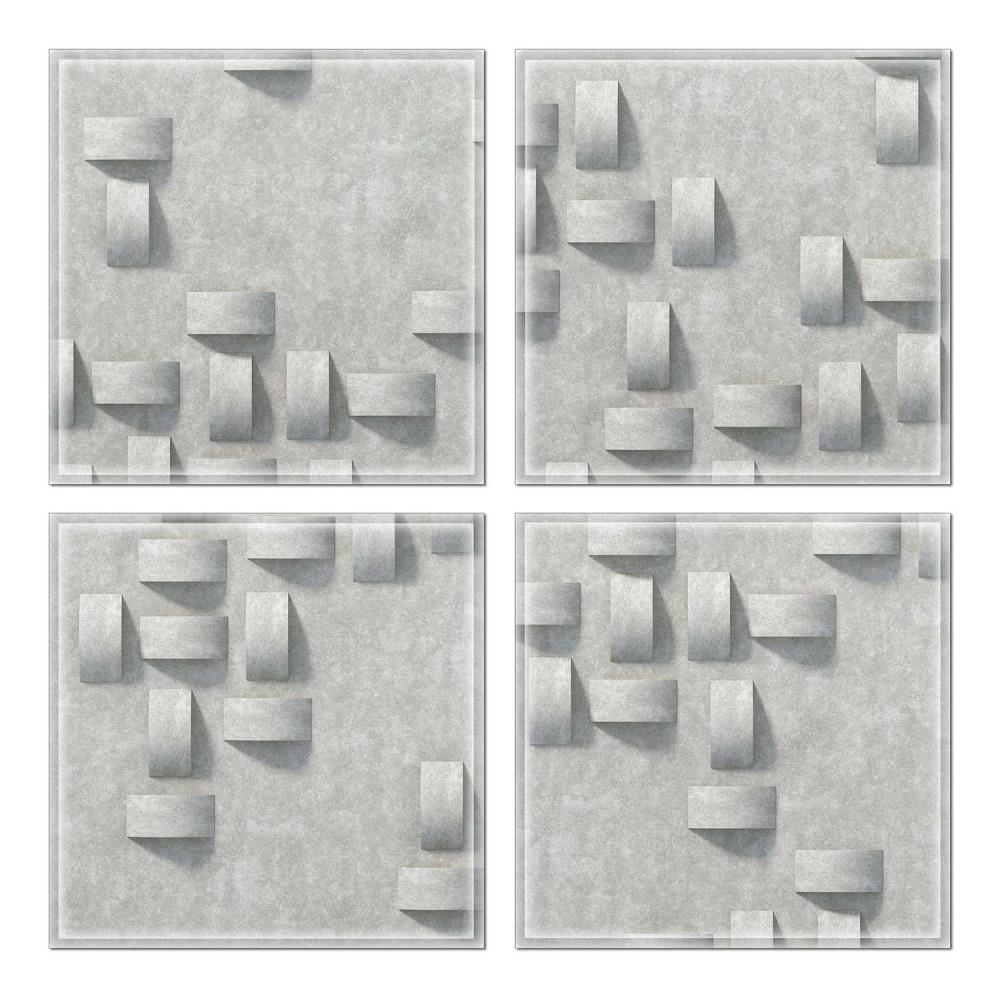 Instant Mosaic 8400103 Upscale Designs 32-Pack Multicolor 6-in x 6-in Glossy Glass Random Wall Tile