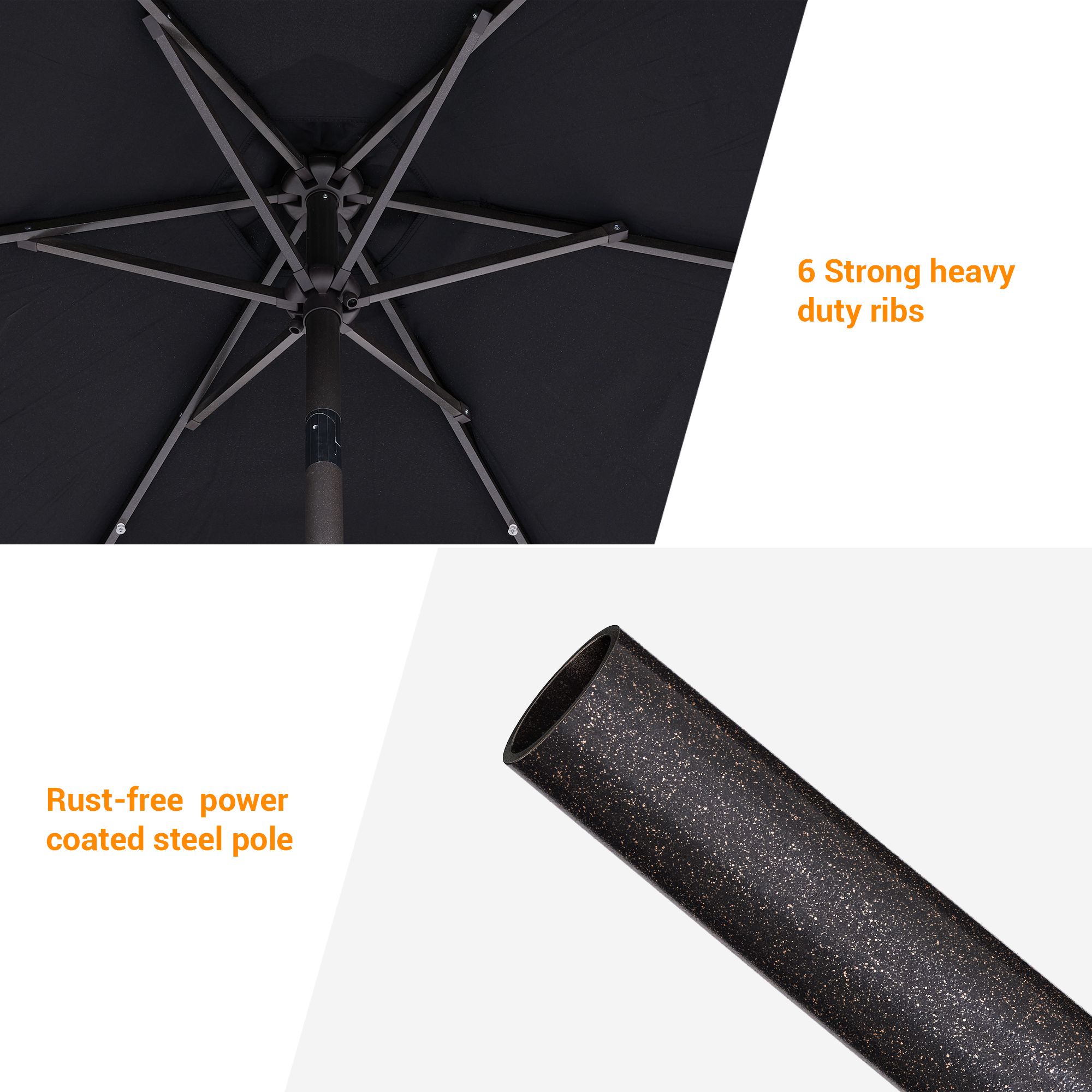 Sonkuki SD-TJLED75BK Umbrellas-2 - View #4