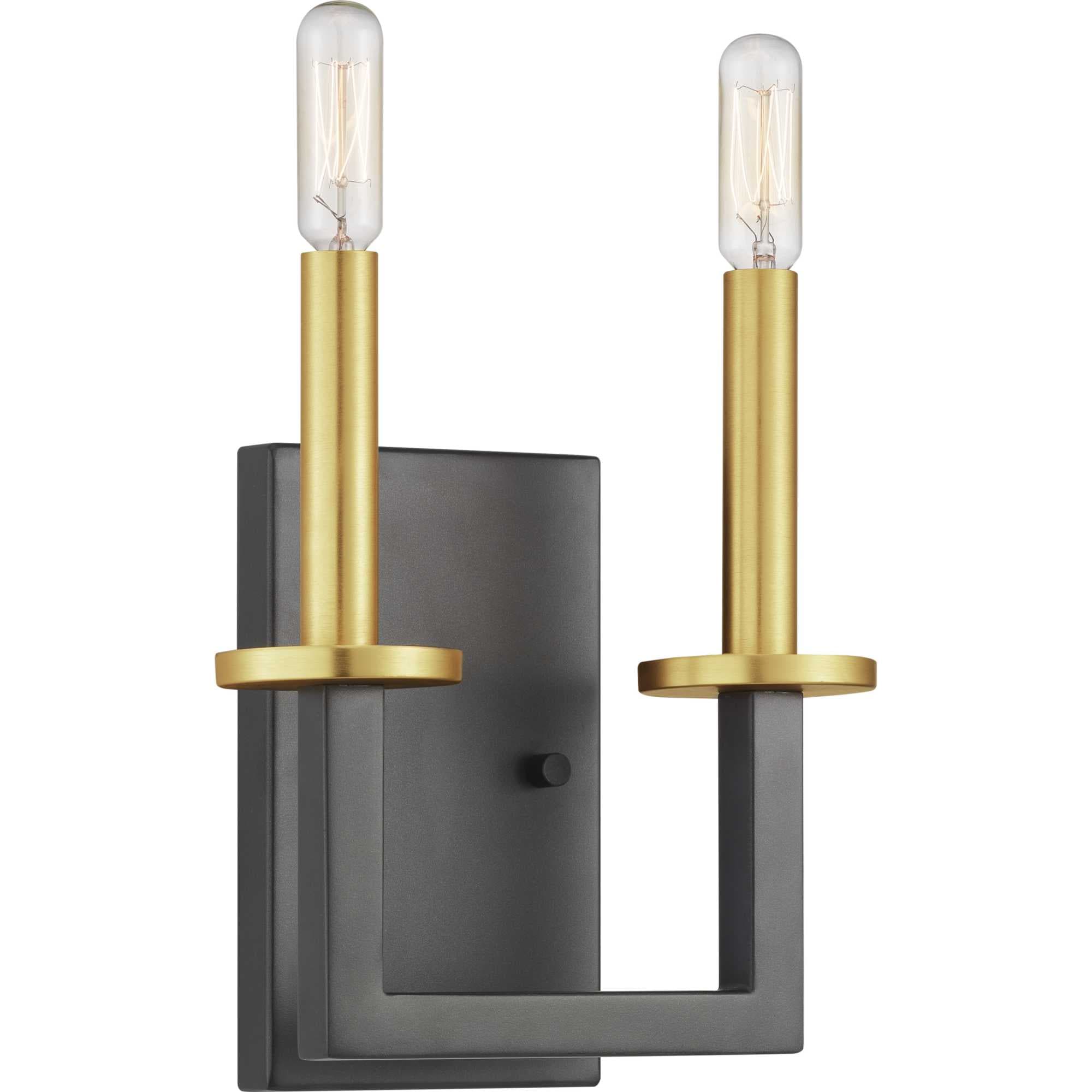 Progress Lighting P300214-143 Blakely 8.25-in W 2 -Light Black Wall Sconce
