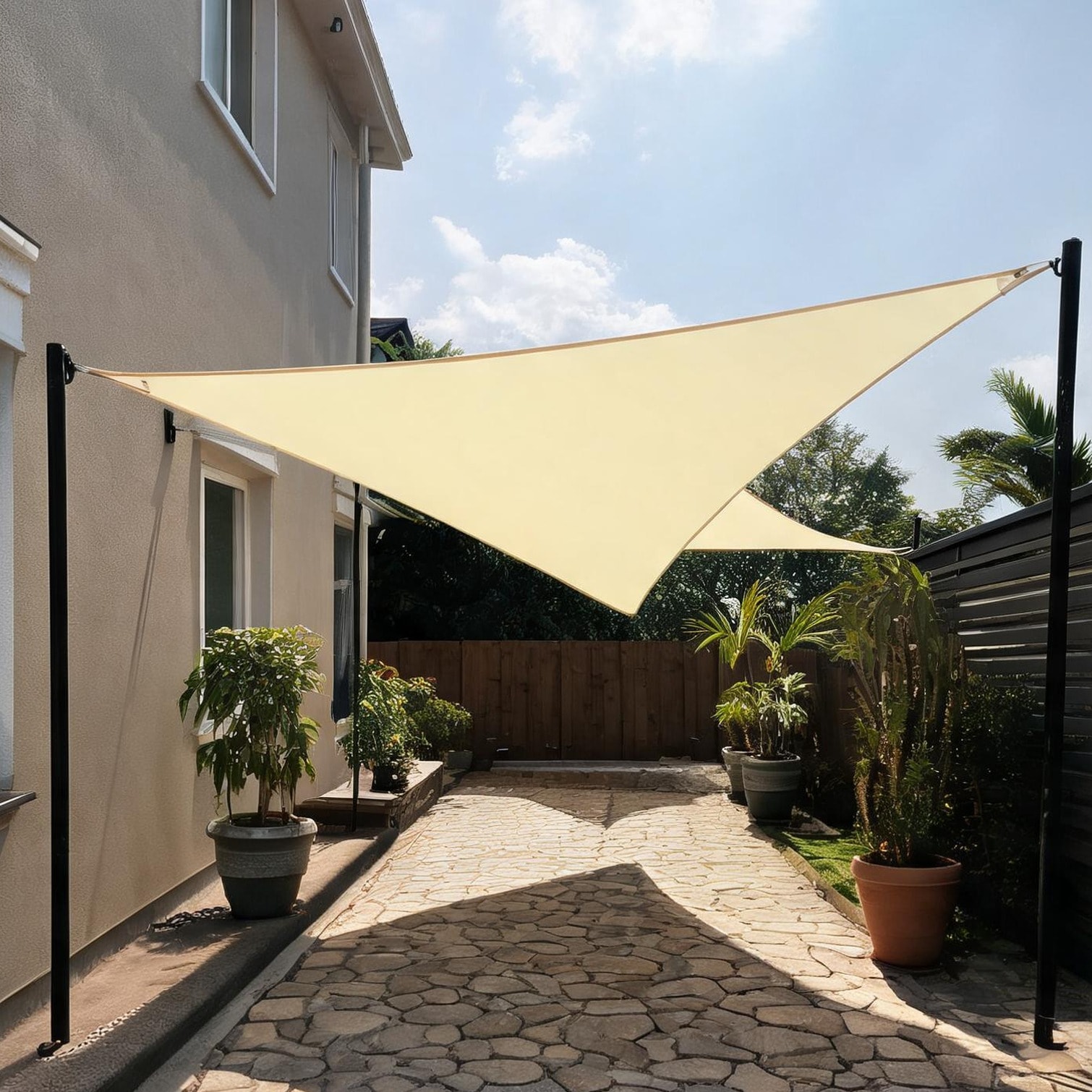 Naturefalls Shade Sails - High-Density Polyethylene Triangle Shade Sail ...