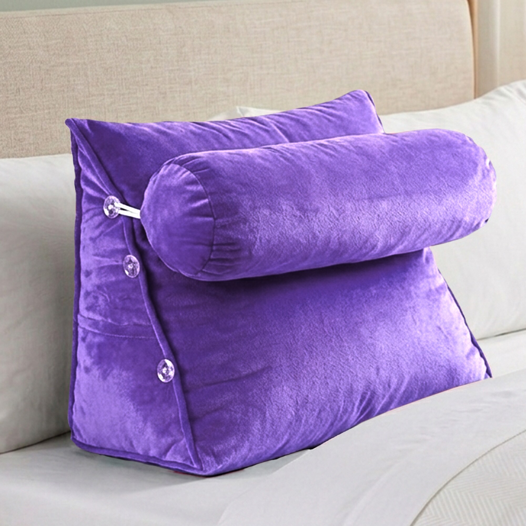 Cheer Collection CC-HFBOLWDGPL-PUR Accent-Pillows - View #7
