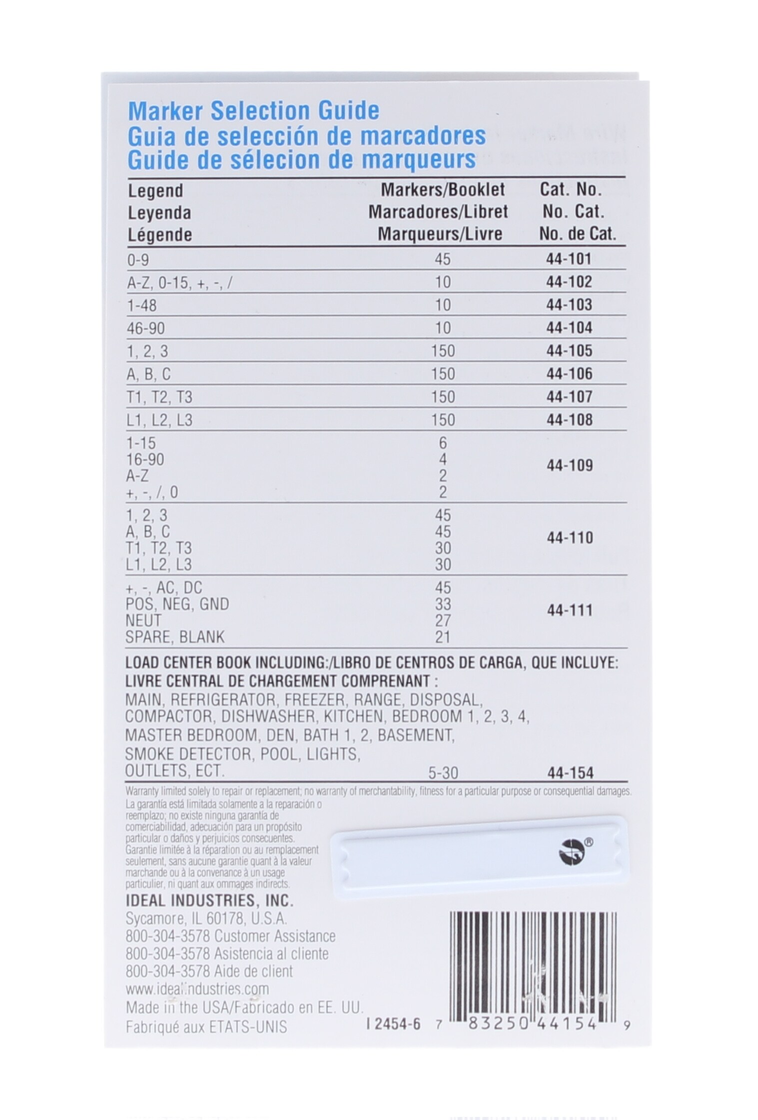 IDEAL 44-154 Load-Center-Accessories - View #8