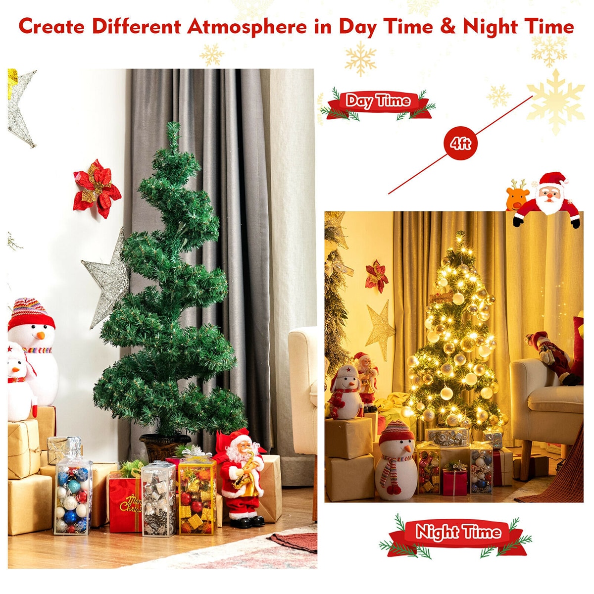 Forclover HYC-CM467C Artificial-Christmas-Trees - View #2