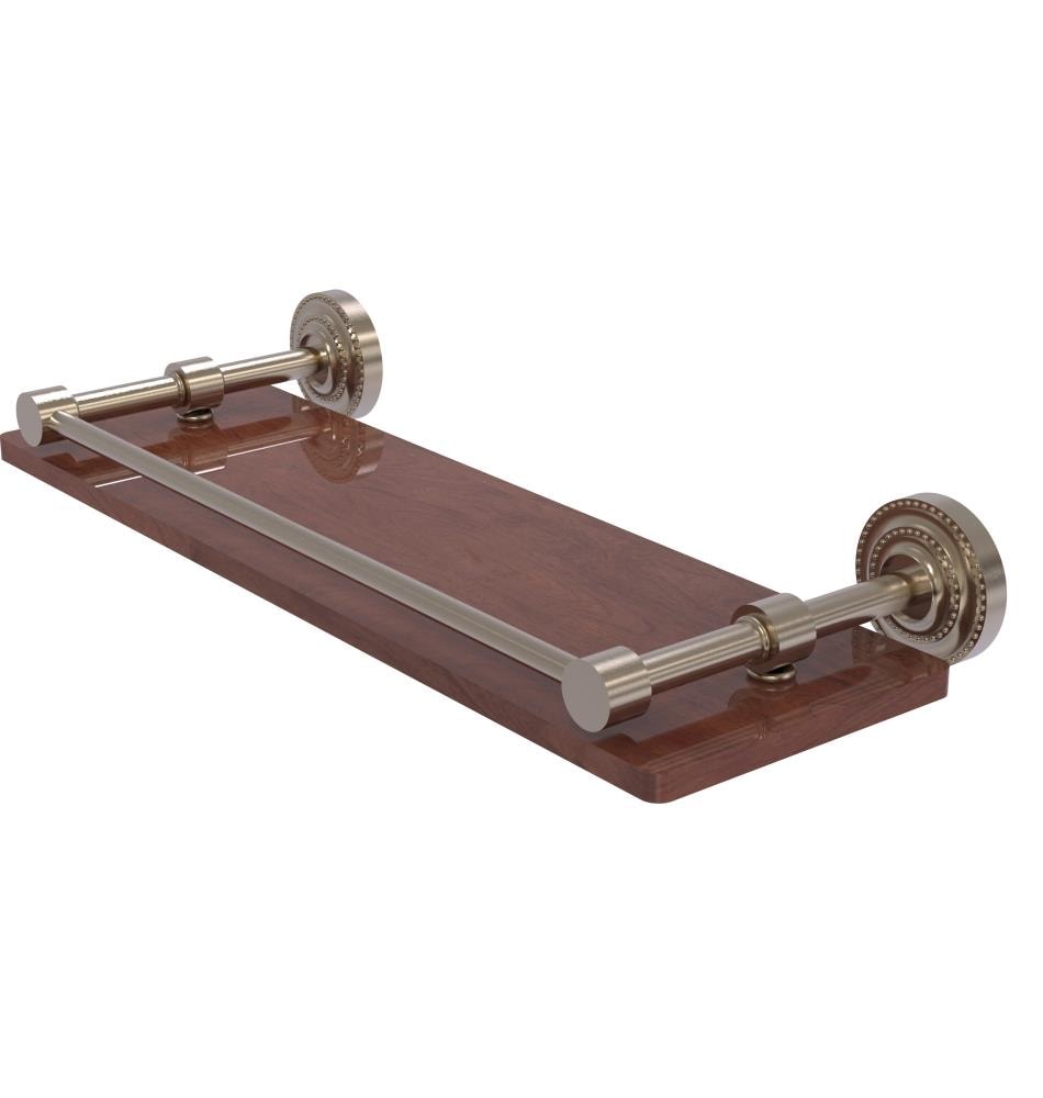 Allied Brass DT-1-16-GAL-IRW-PEW Dottingham Antique Pewter Wall mount Bathroom Shelf ( 16-in x 3-in x 5-in )