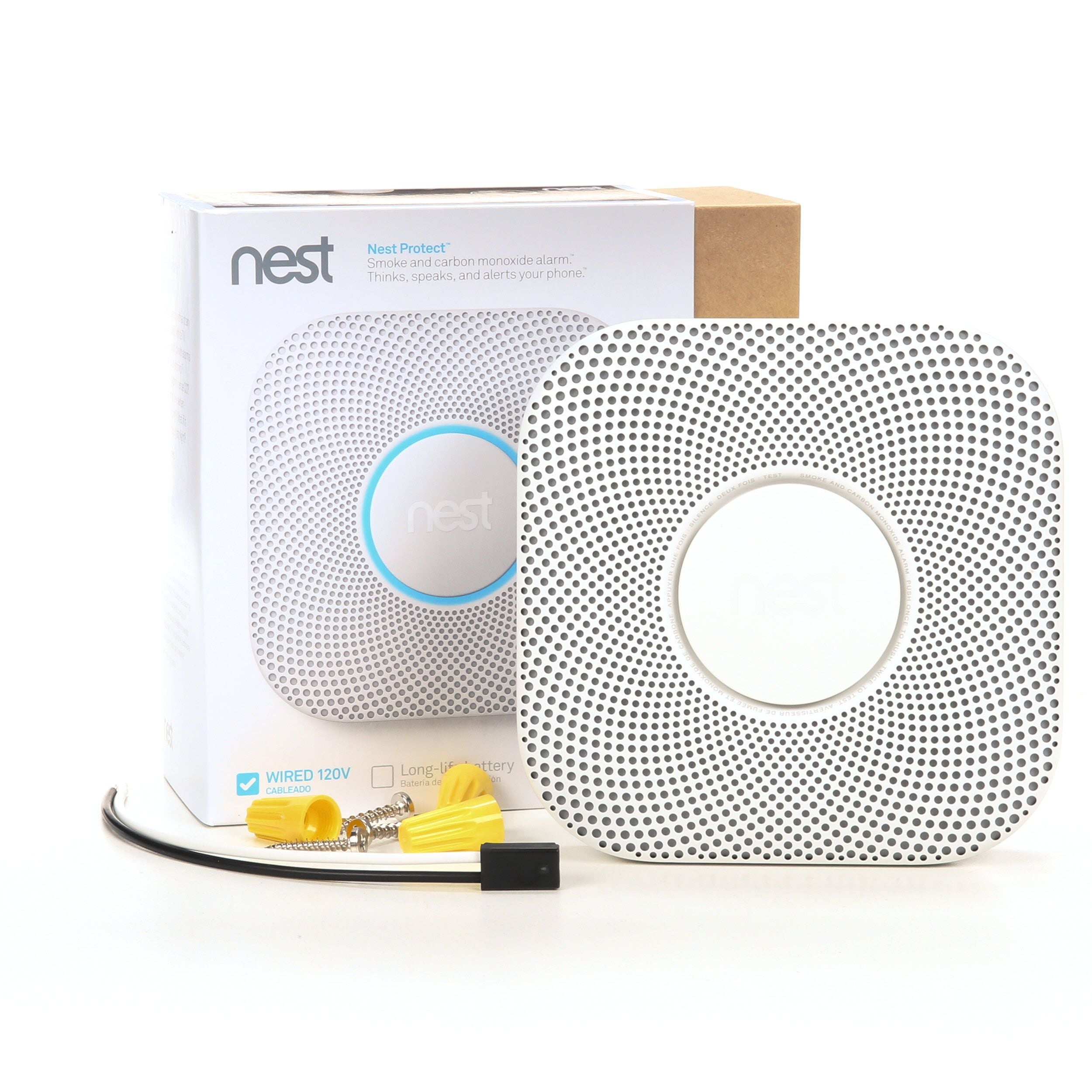Nest Protect Smoke Carbon Monoxide Alarm NEW 2nd Generation Wired S3003LWES 