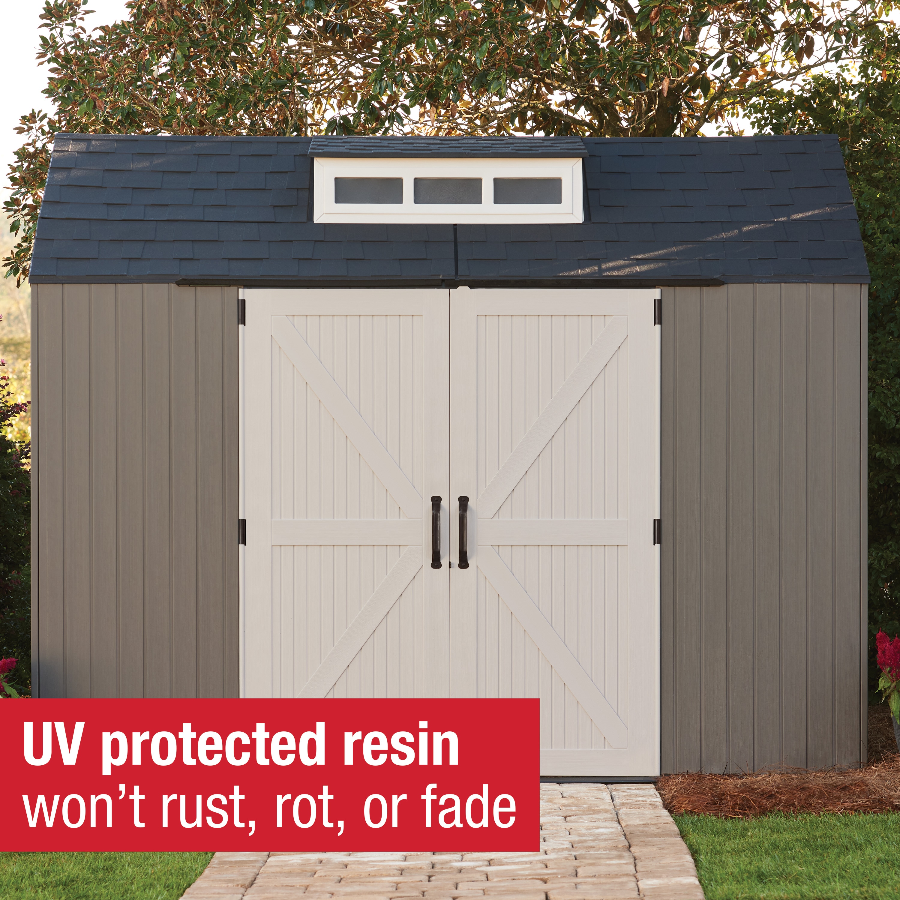 Rubbermaid 2156398 Vinyl-Resin-Storage-Buildings - View #4